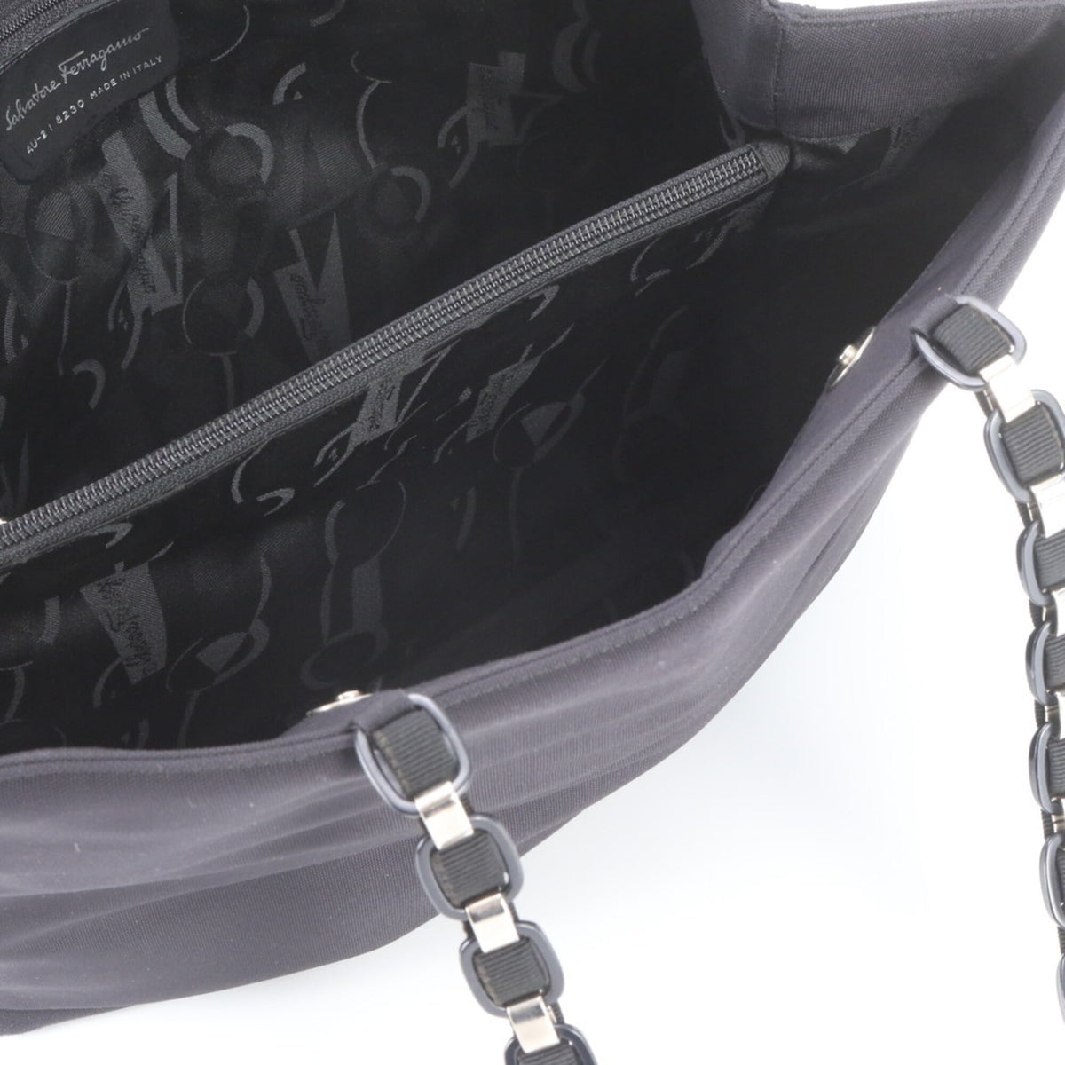 Salvatore Ferragamo Black Shoulder Bag Tote Bag (Pre-Owned)
