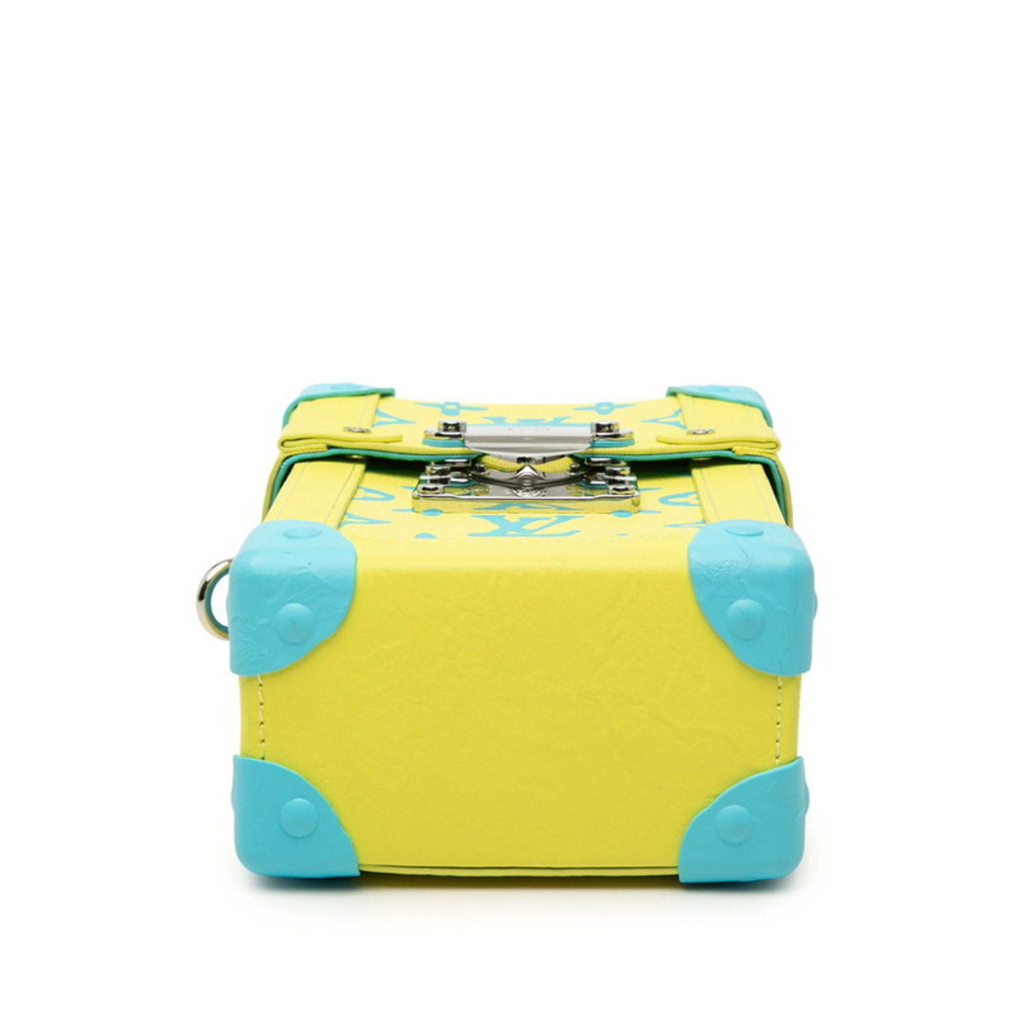 Louis Vuitton Blue Yellow Leather Shoulder Bag (Pre-Owned)