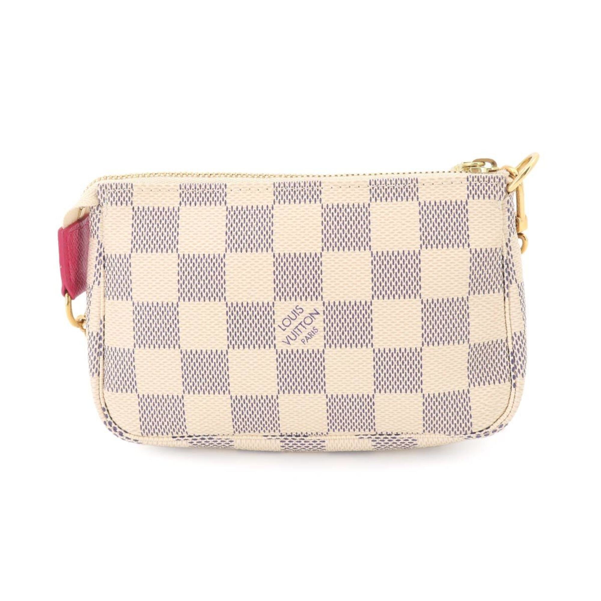 Louis Vuitton Damier Azur Multi-Color White Damier Azur Handbag Pochette (Pre-Owned)