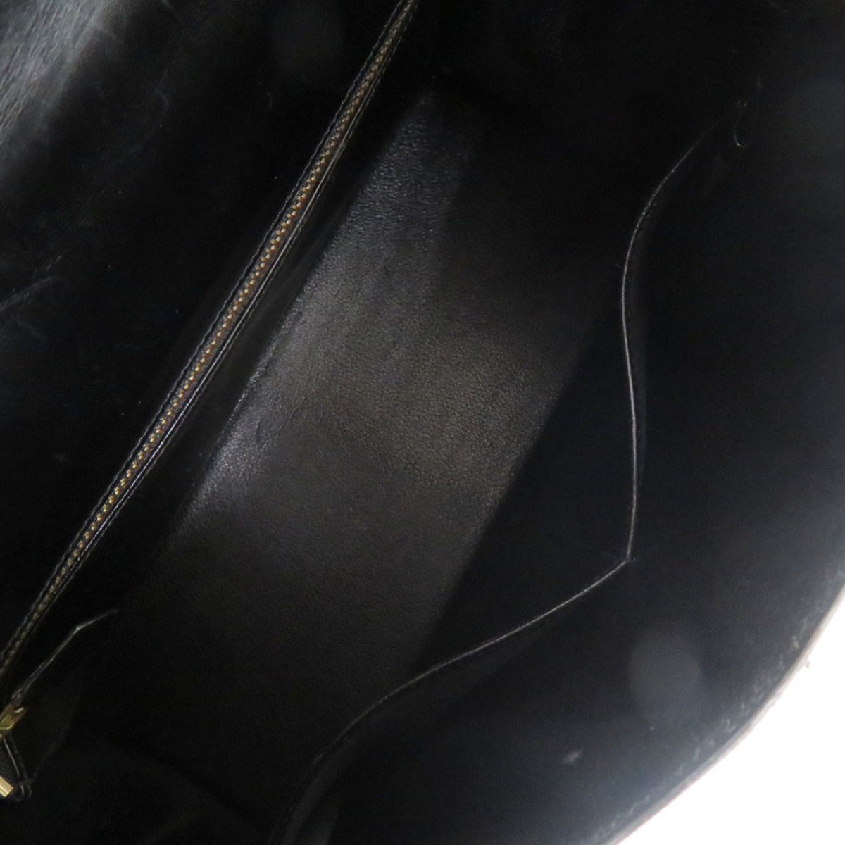 Hermes Black Box Calf Leather Handbag (Pre-Owned)