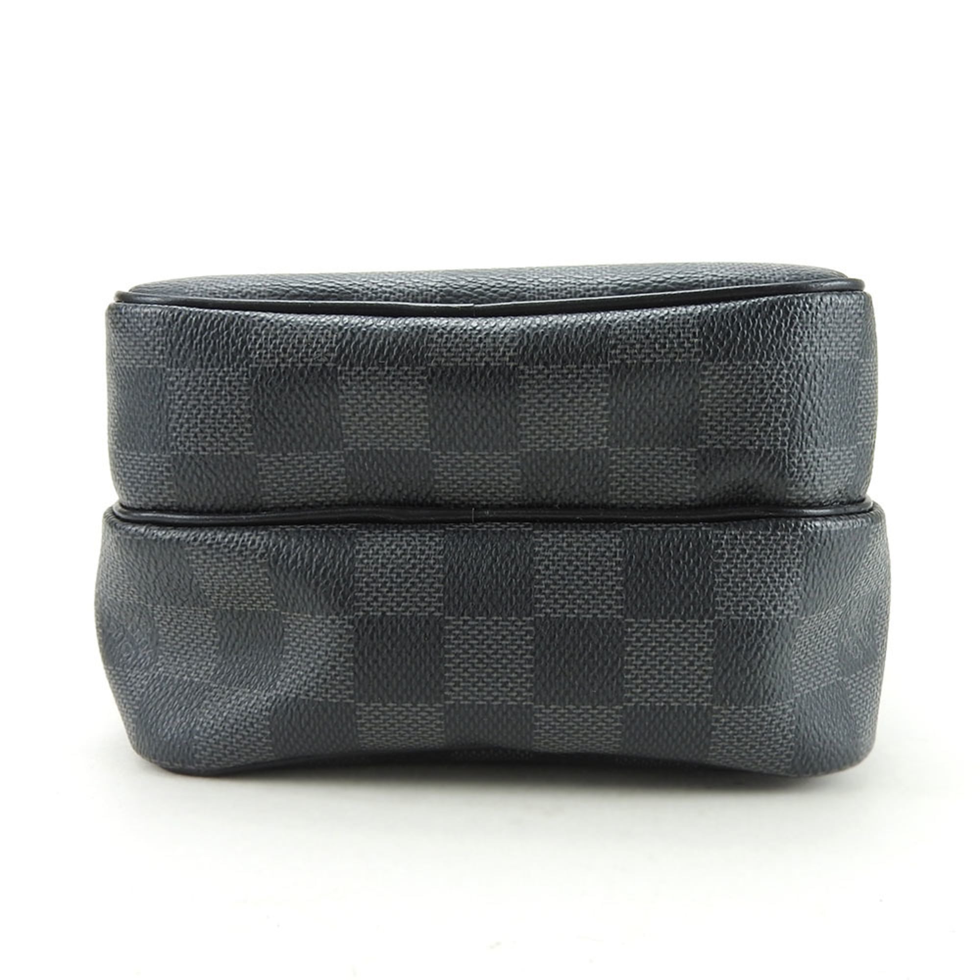 Louis Vuitton Damier Graphite Black Gray Damier Graphite Pochette Shoulder Bag (Pre-Owned)