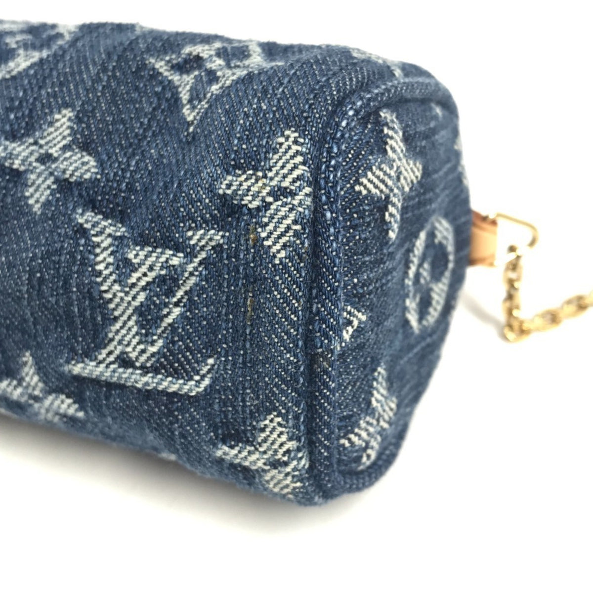 Louis Vuitton Monogram Denim Blue Monogram Denim Coin Purse/Coin Case (Pre-Owned)
