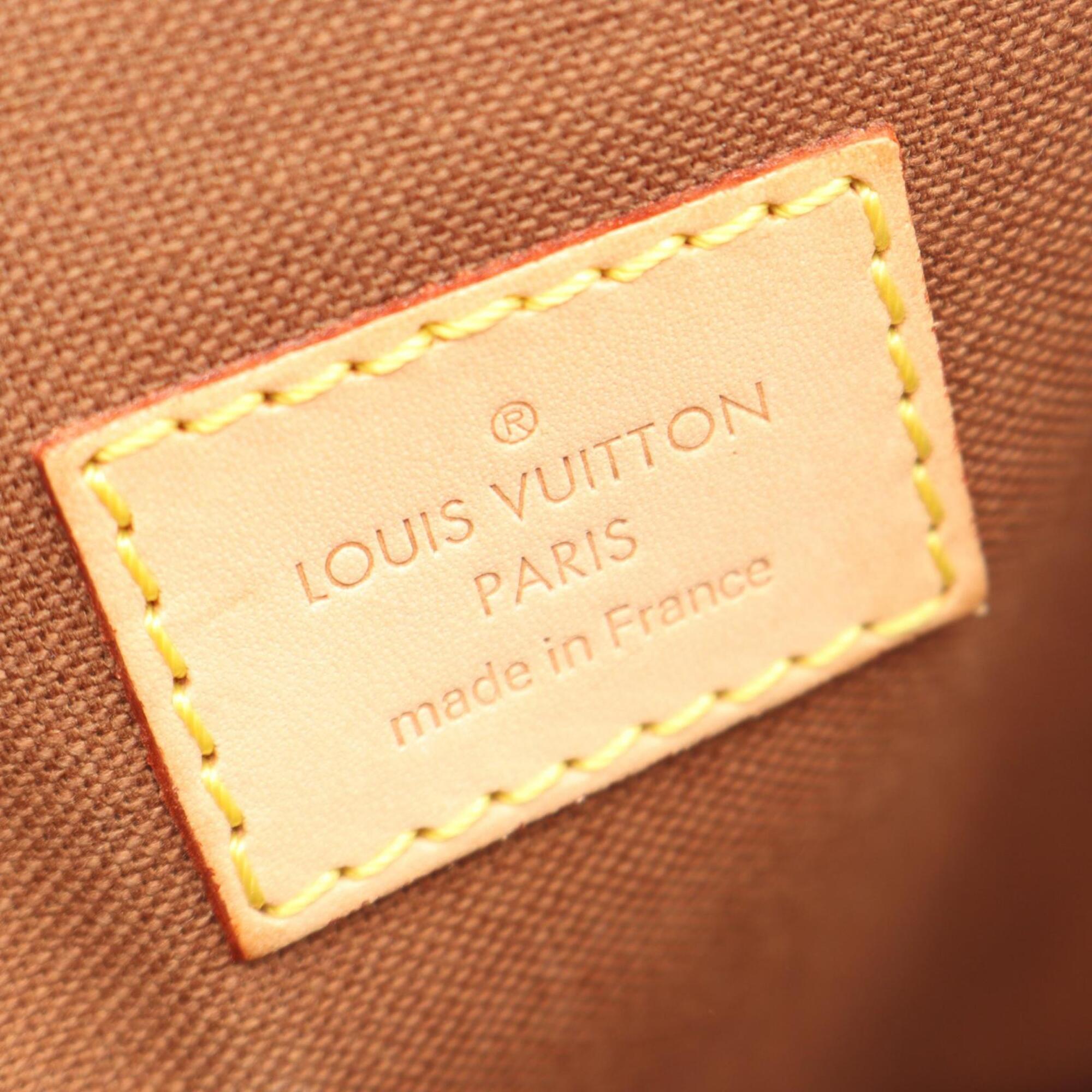 Louis Vuitton Brown Coated Canvas Pvc Monogram Leather Handbag (Pre-Owned)