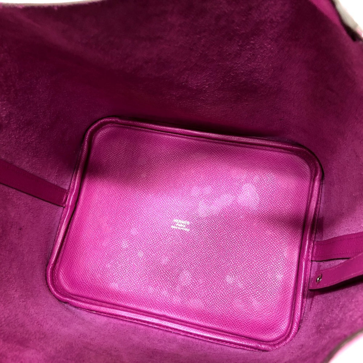 Hermes Purple Epsom Leather Handbag Tote Bag (Pre-Owned)