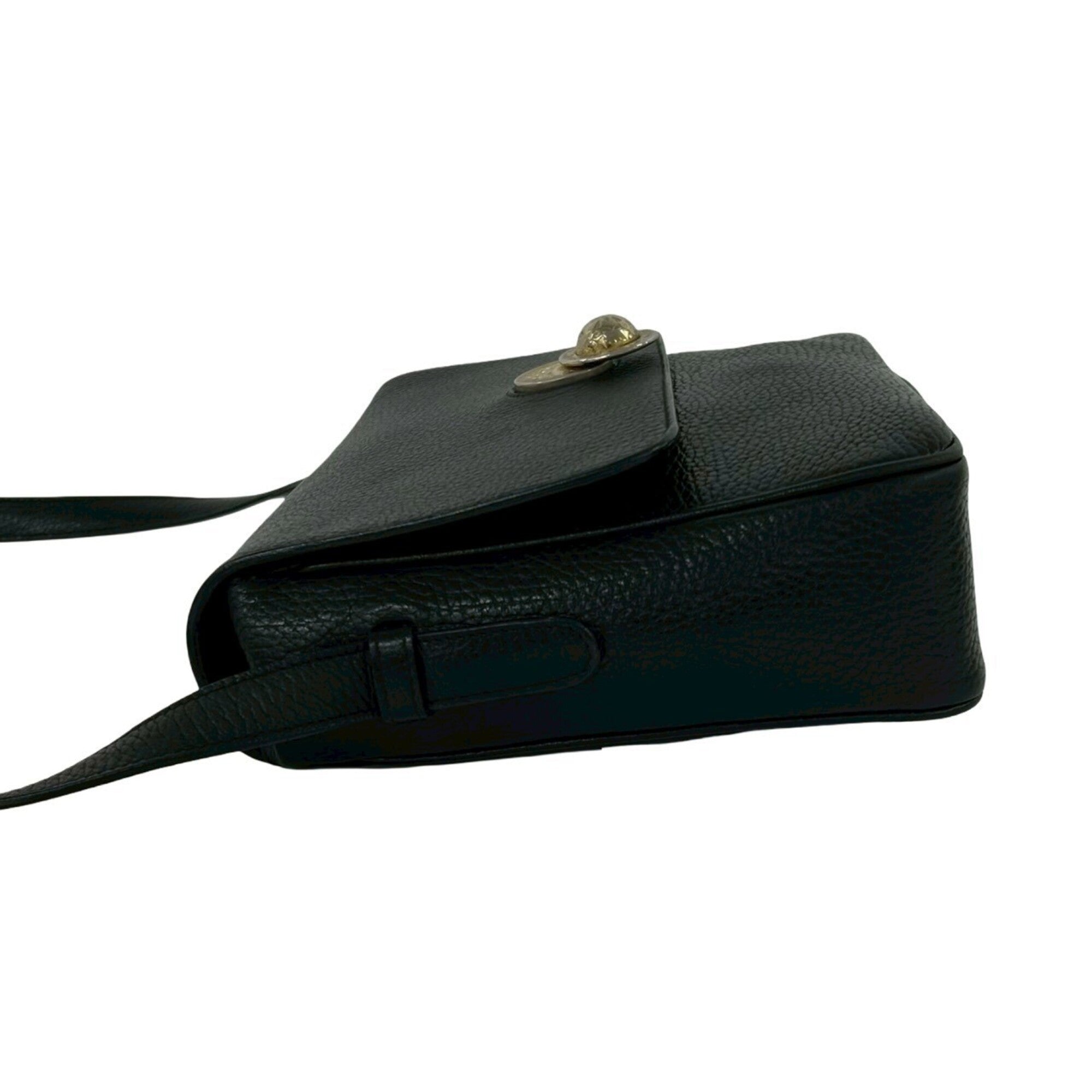 Celine Black Leather Pochette Shoulder Bag (Pre-Owned)