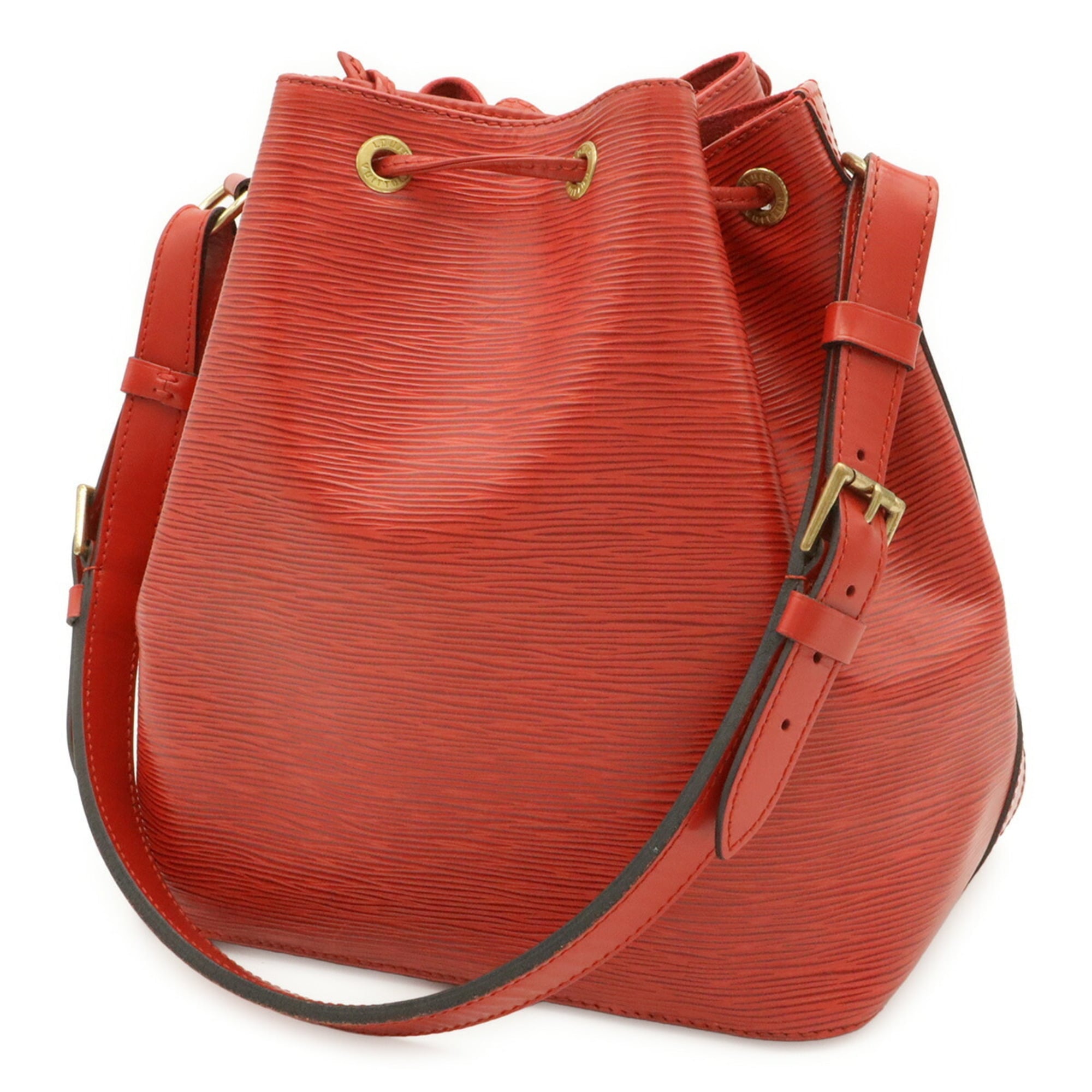 Louis Vuitton Castilian Red Red Color Epi Leather Shoulder Bag (Pre-Owned)