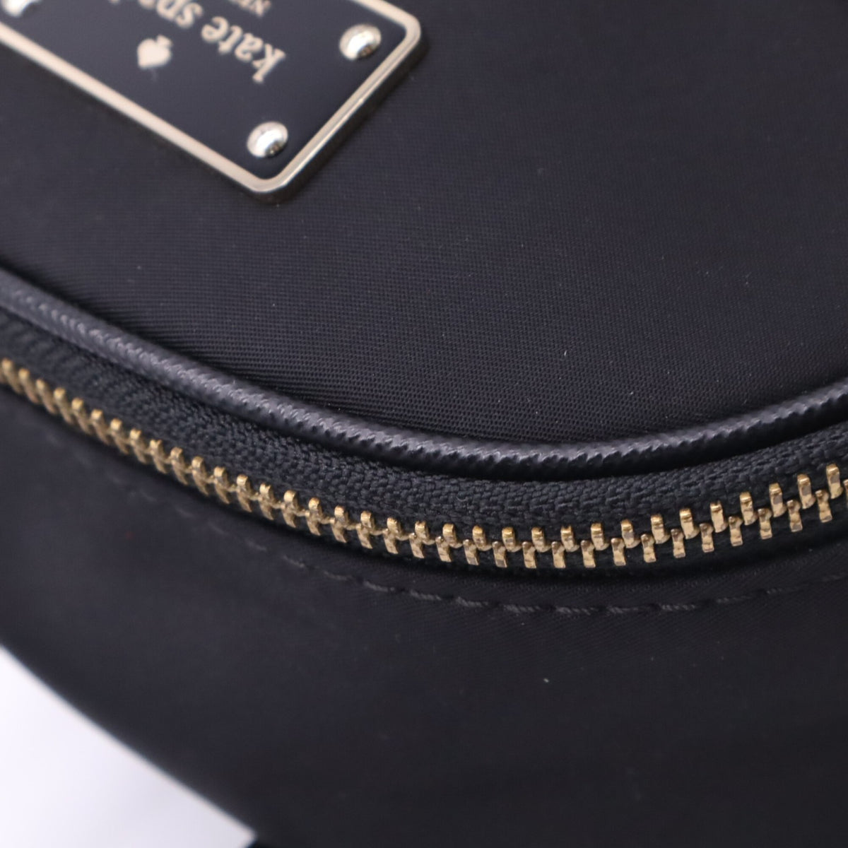 Kate Spade Black Nylon Leather Backpack (Pre-Owned)