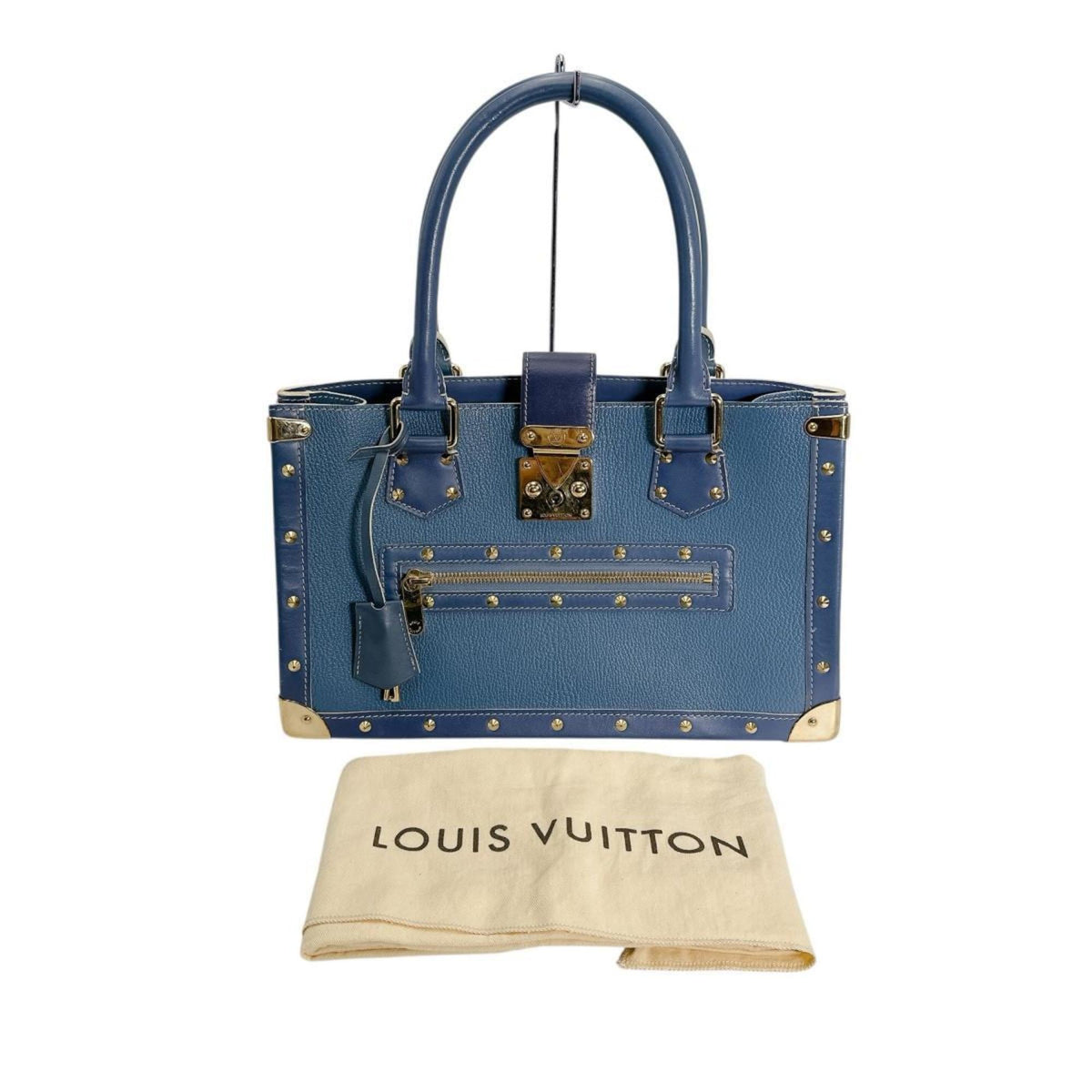 Louis Vuitton Blue Leather Handbag (Pre-Owned)