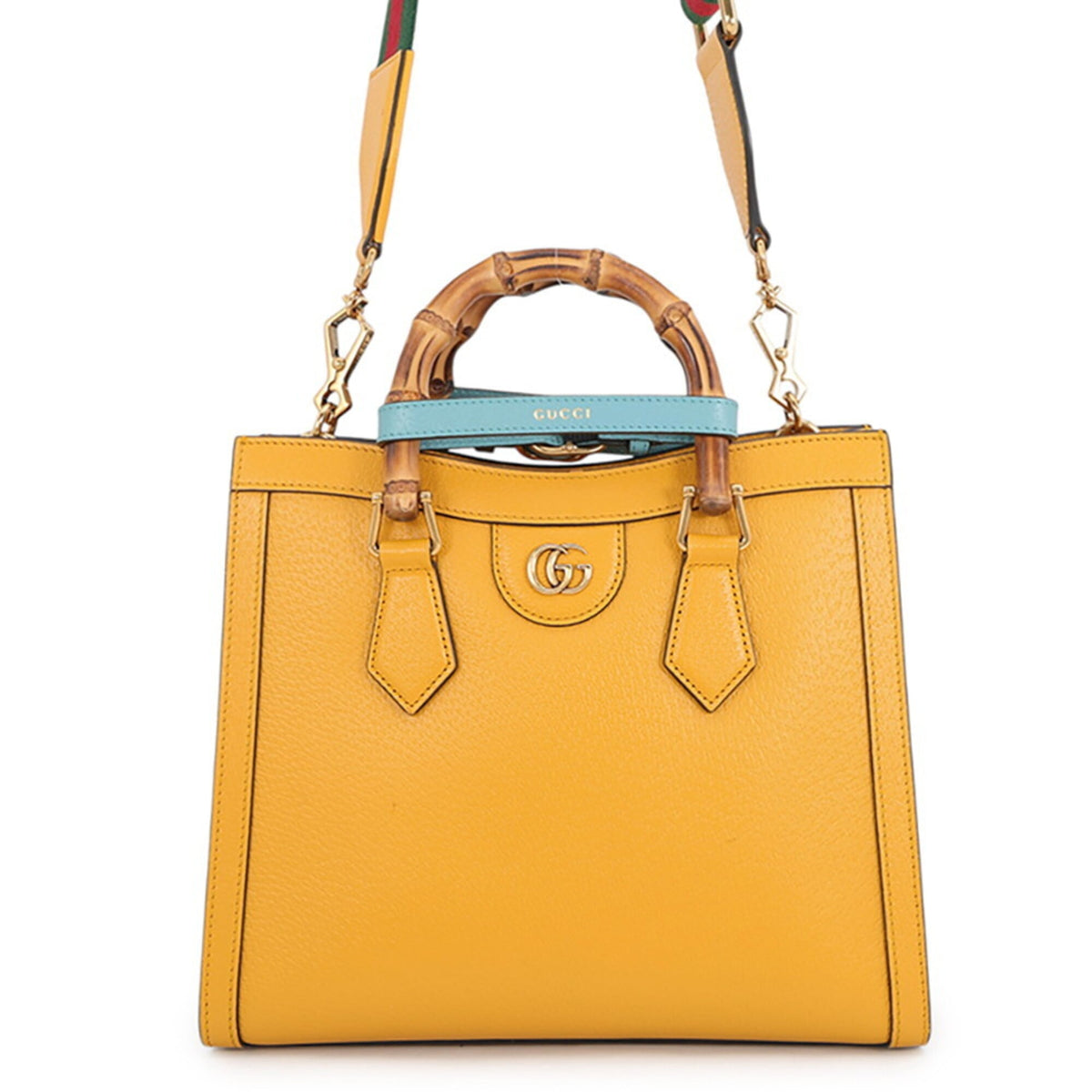 Gucci Yellow Leather Handbag (Pre-Owned)
