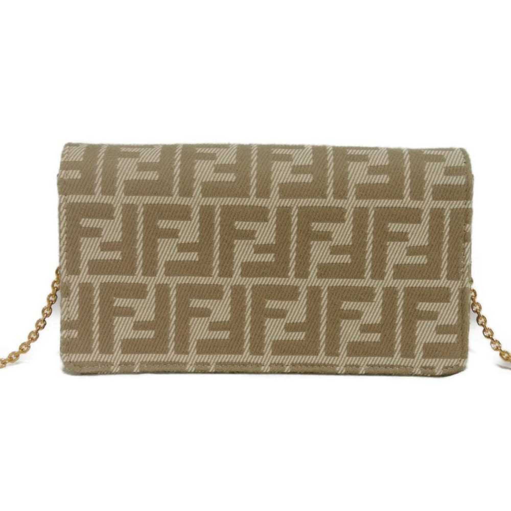 Fendi Beige Fabric Shoulder Bag (Pre-Owned)