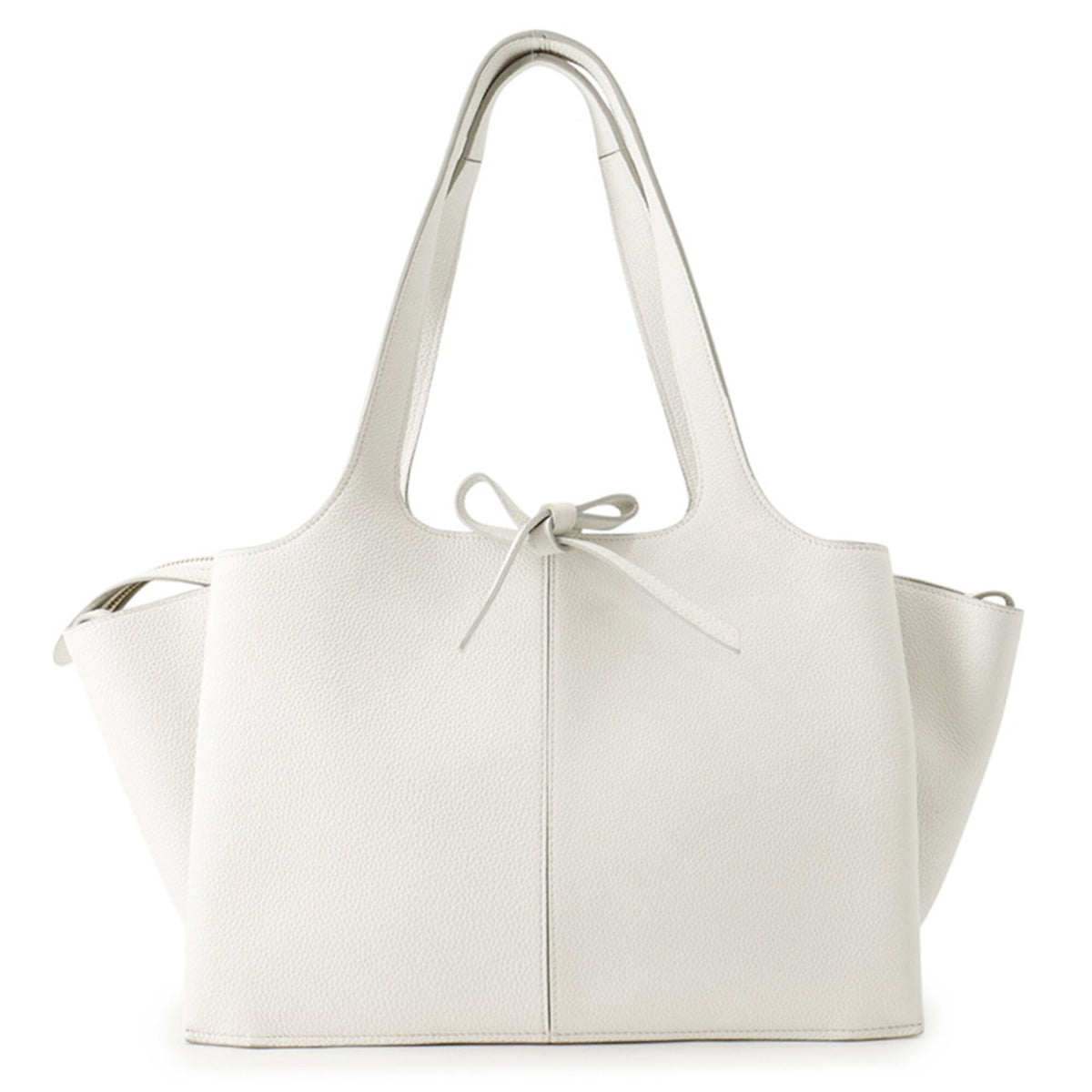 Celine White Leather Handbag Tote Bag (Pre-Owned)