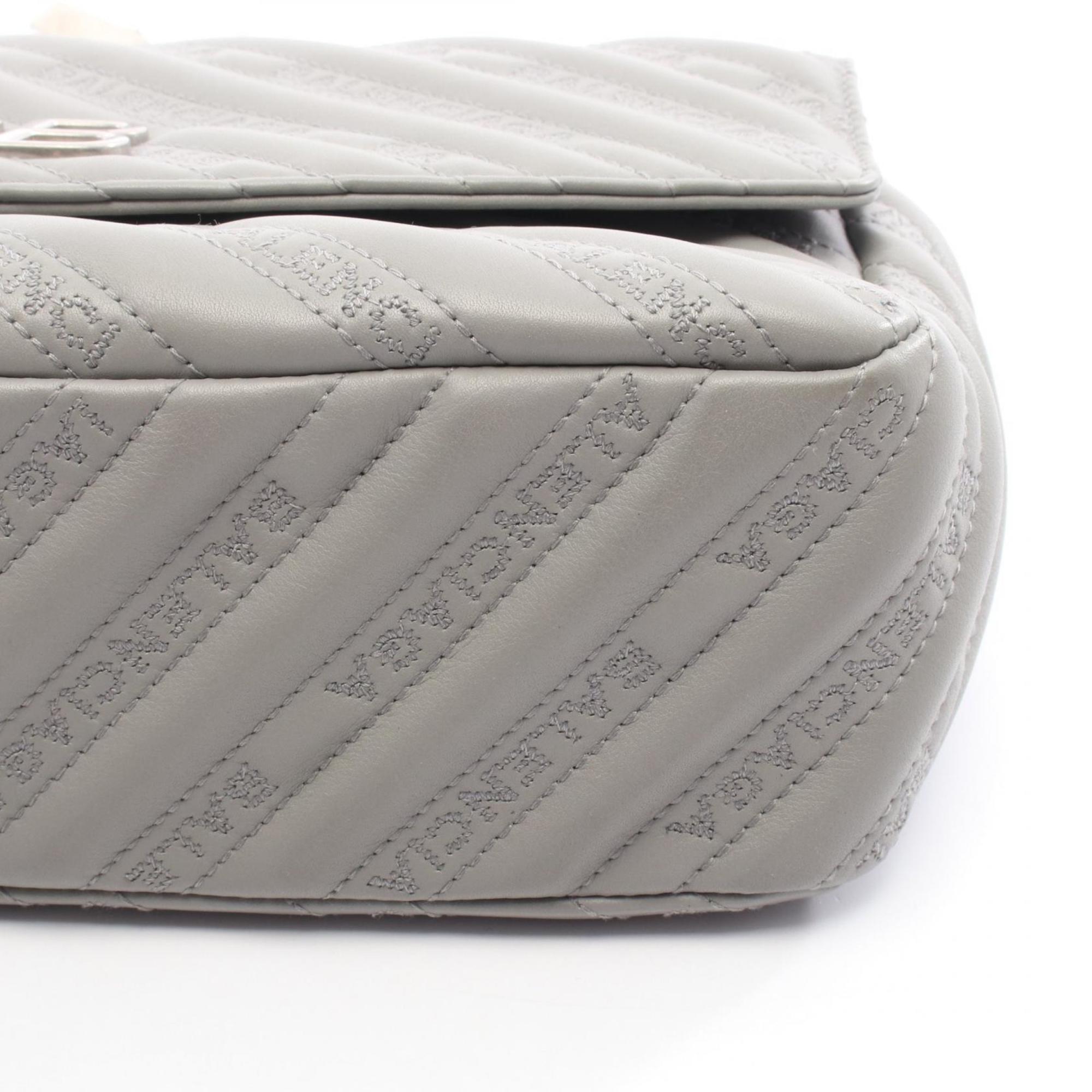 Balenciaga Gray Leather Shoulder Bag (Pre-Owned)