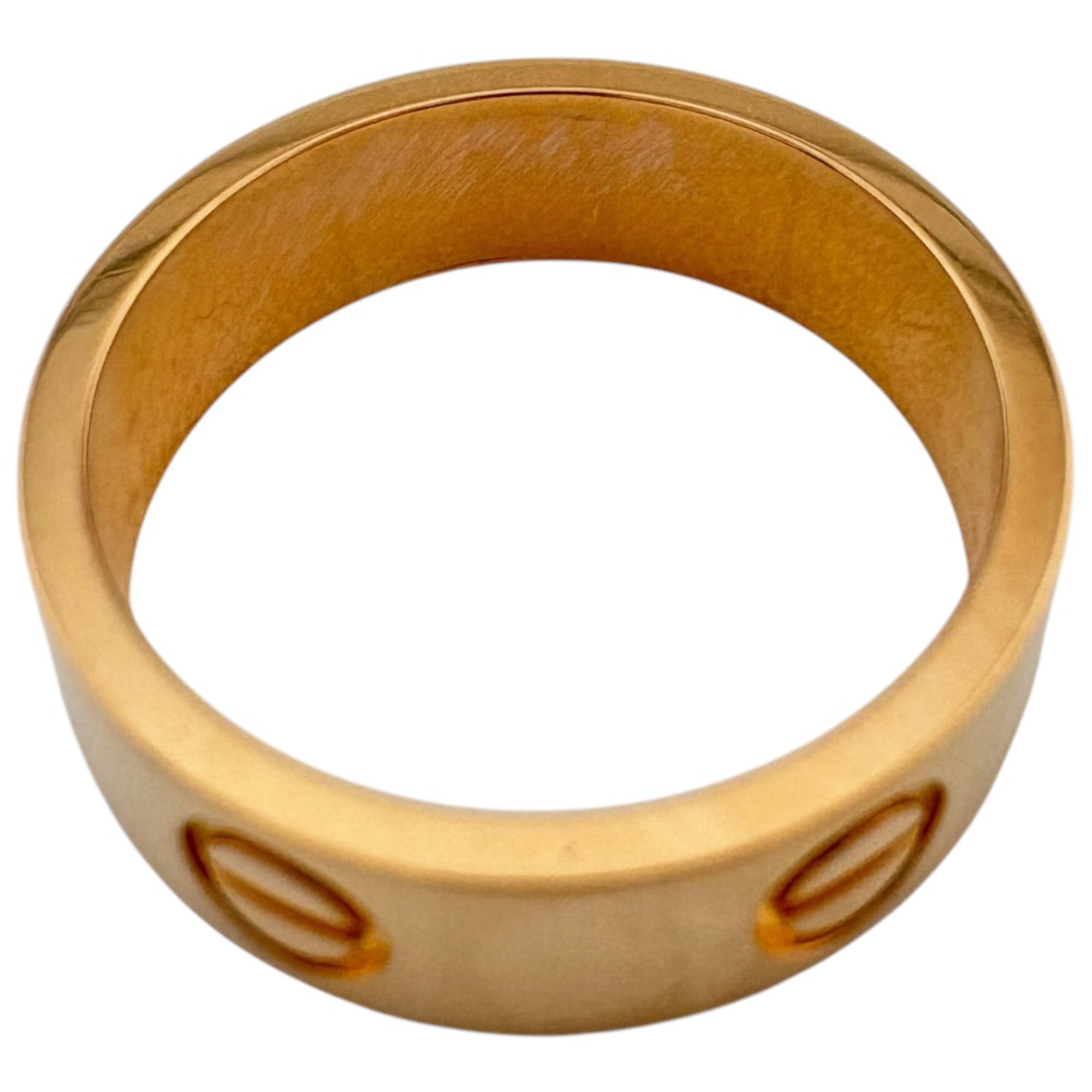 Cartier Love Pink Gold Pink Gold (18K) Band Ring (Pre-Owned)
