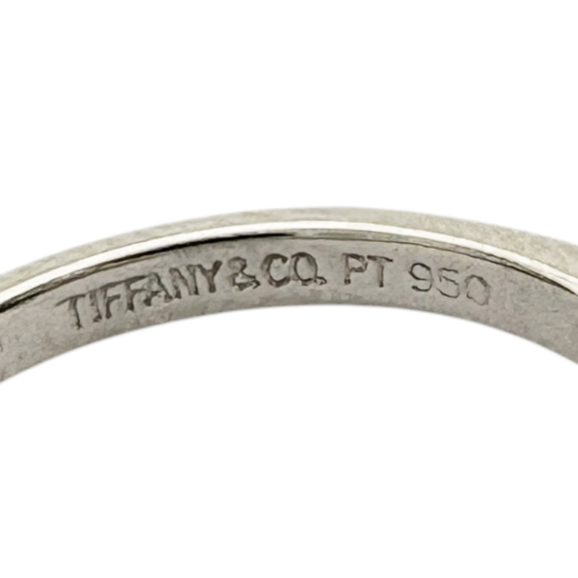Tiffany Platinum Platinum 950 Band Ring (Pre-Owned)