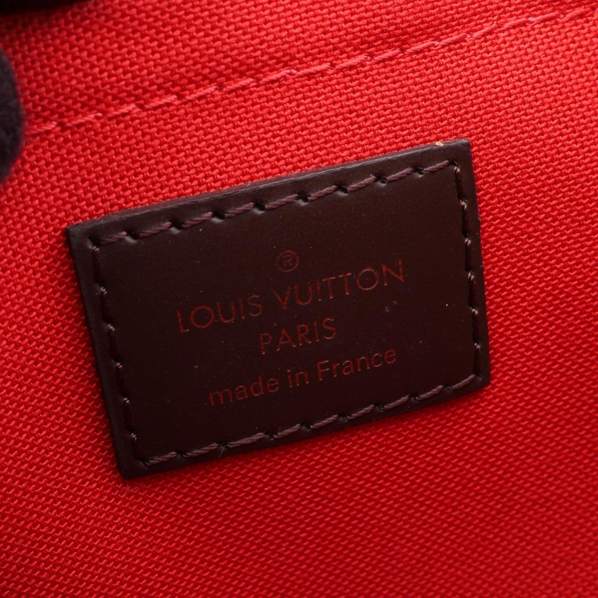 Louis Vuitton Brown Damier Canvas Coated Canvas Leather Handbag (Pre-Owned)