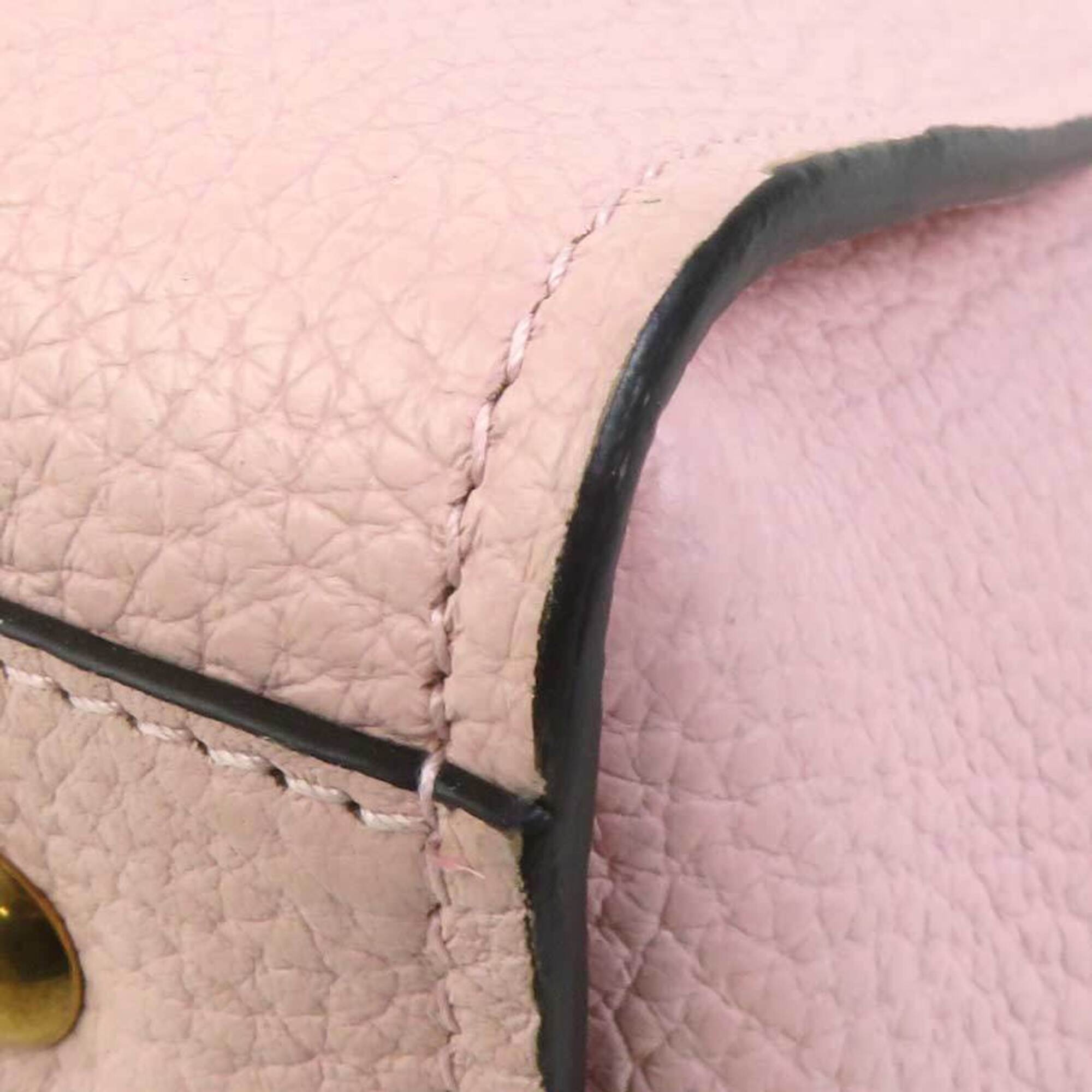Salvatore Ferragamo Pink Leather Handbag Shoulder Bag (Pre-Owned)