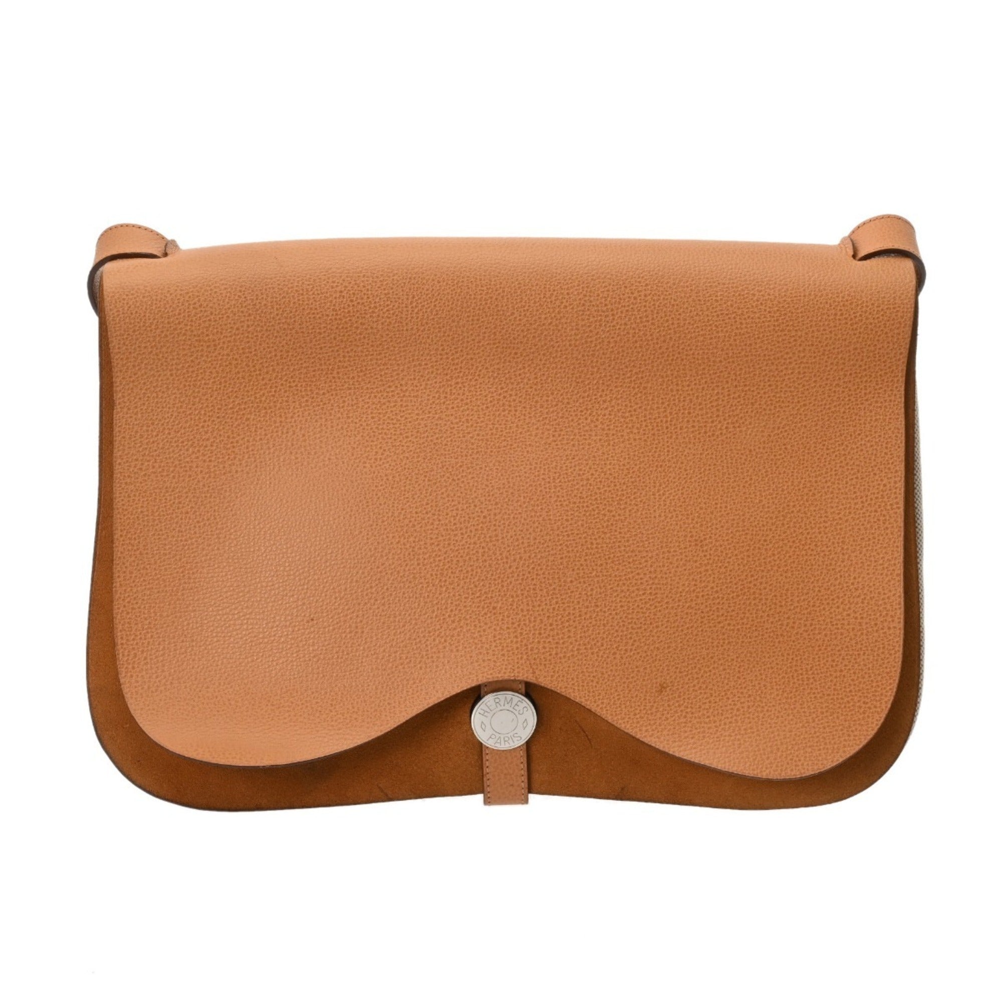 Hermes Ecru Natural Toile H Shoulder Bag (Pre-Owned)