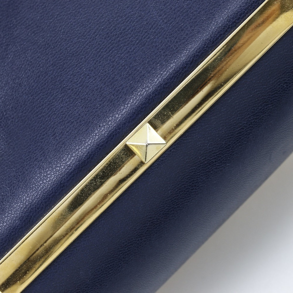 Valentino Garavani Navy Leather Shoulder Bag (Pre-Owned)