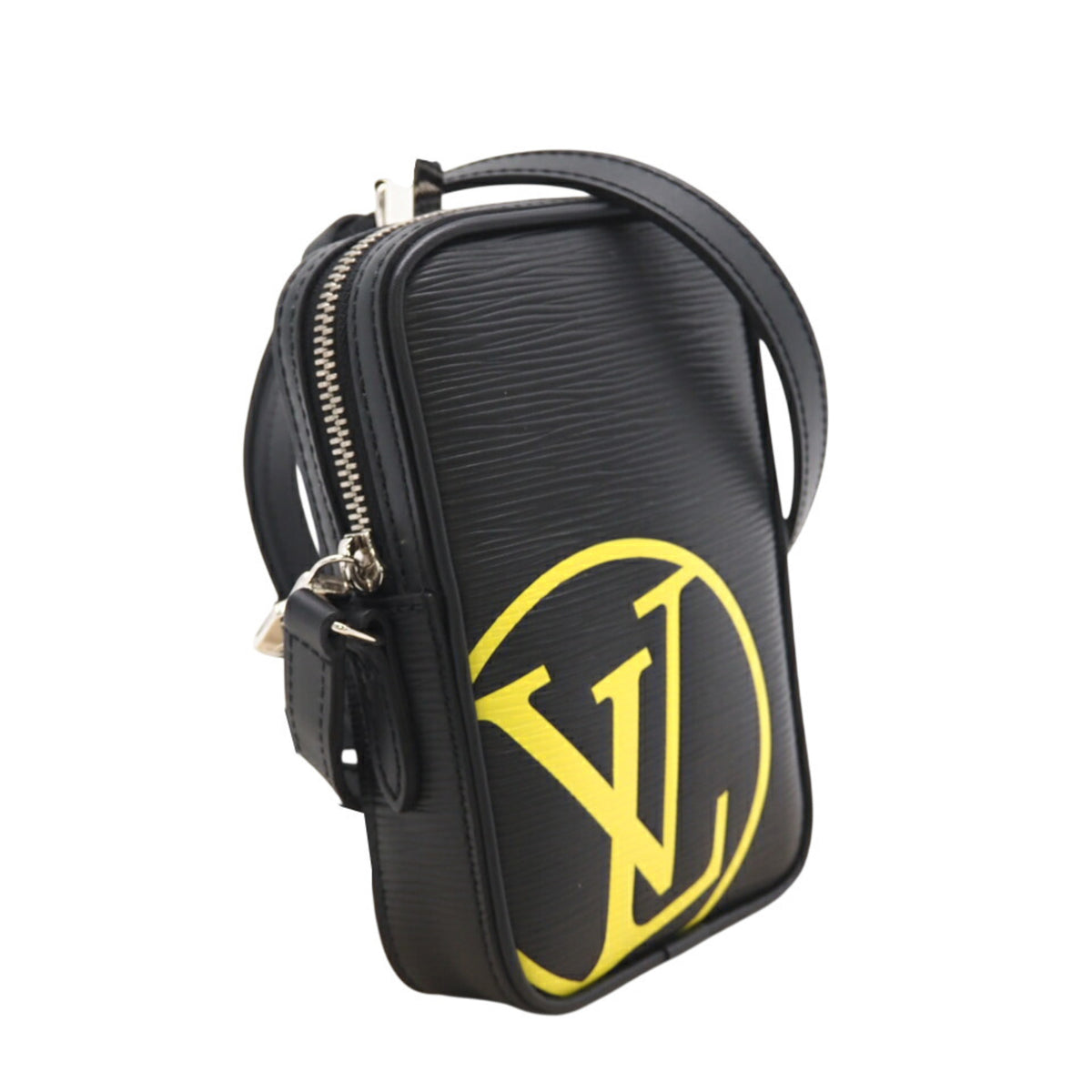 Louis Vuitton Black Yellow Leather Shoulder Bag (Pre-Owned)