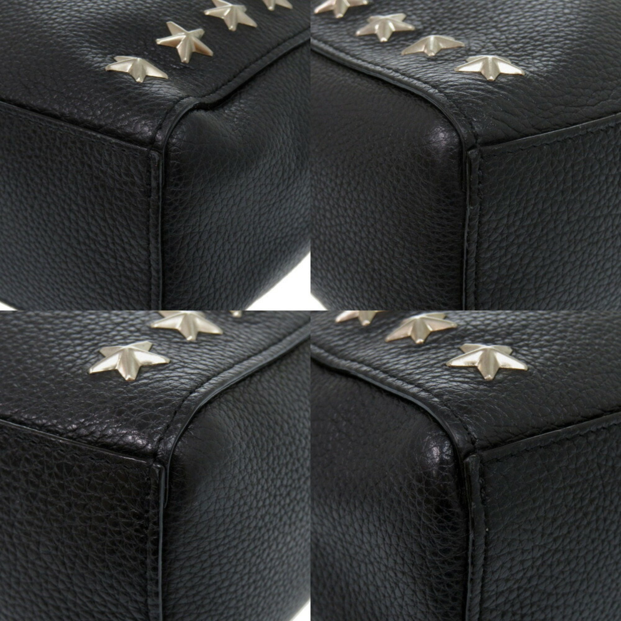 Jimmy Choo Black Leather Tote Bag (Pre-Owned)
