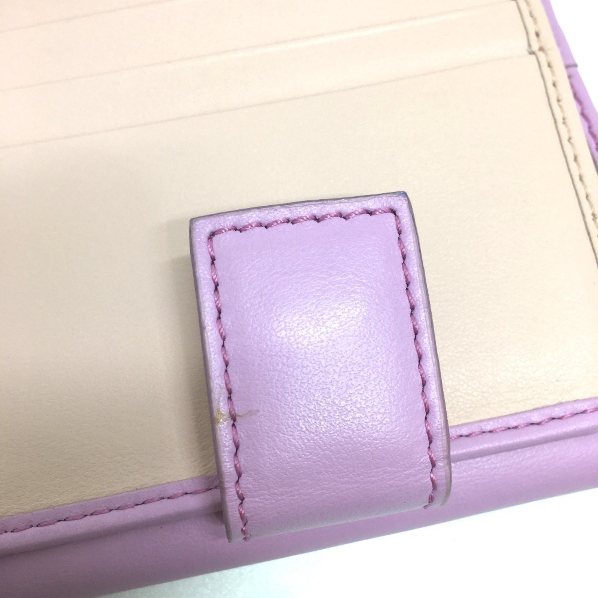 Salvatore Ferragamo Purple Leather Wallet (Bi-Fold) (Pre-Owned)