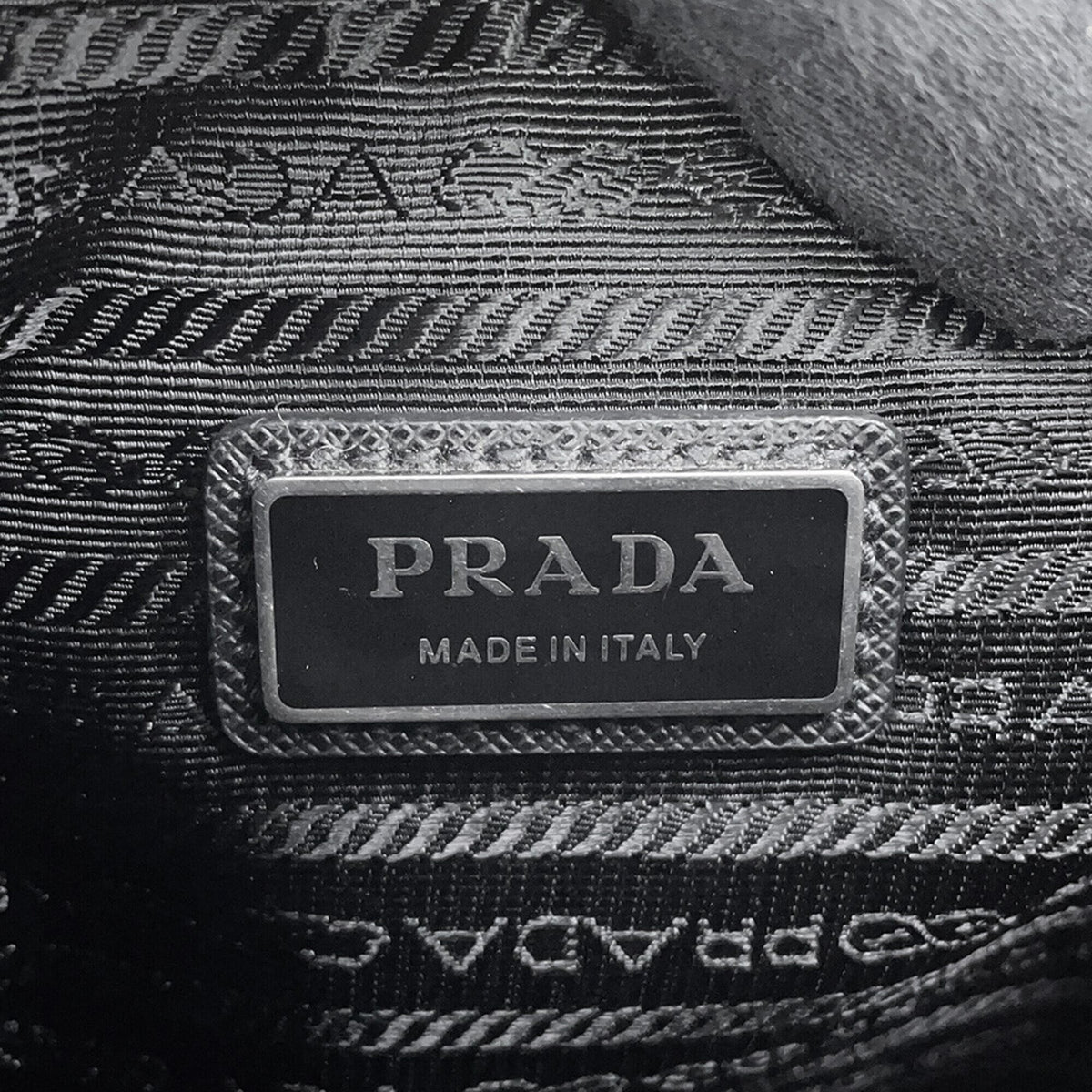 Prada Black Nylon Saffiano Handbag Shoulder Bag (Pre-Owned)