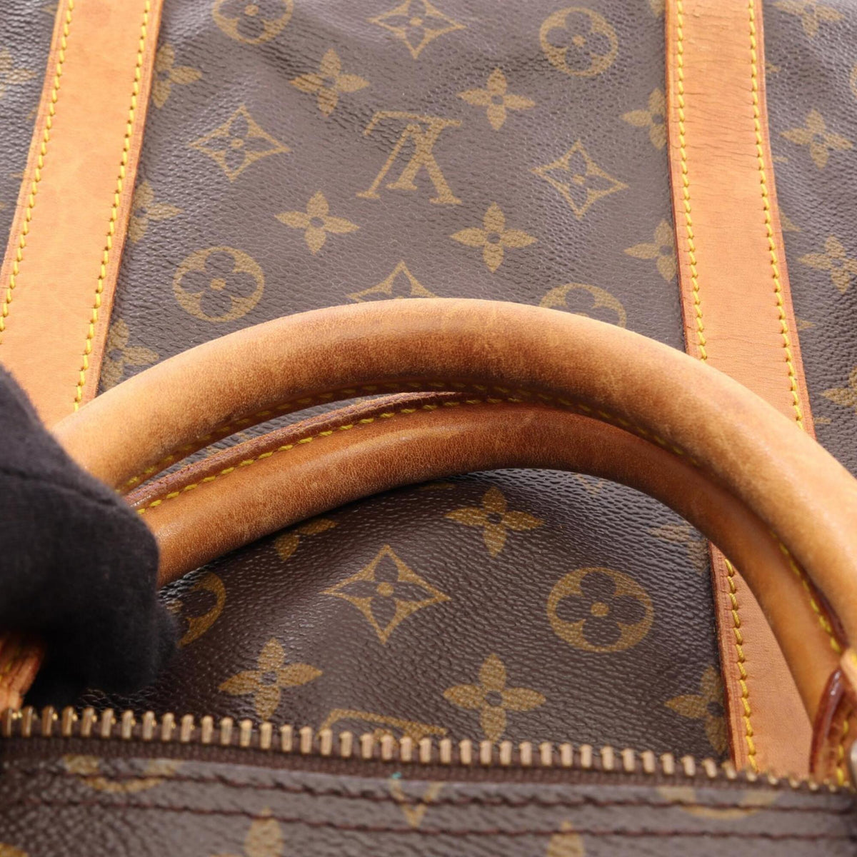 Louis Vuitton Brown Monogram Monogram Leather Boston Bag Handbag (Pre-Owned)