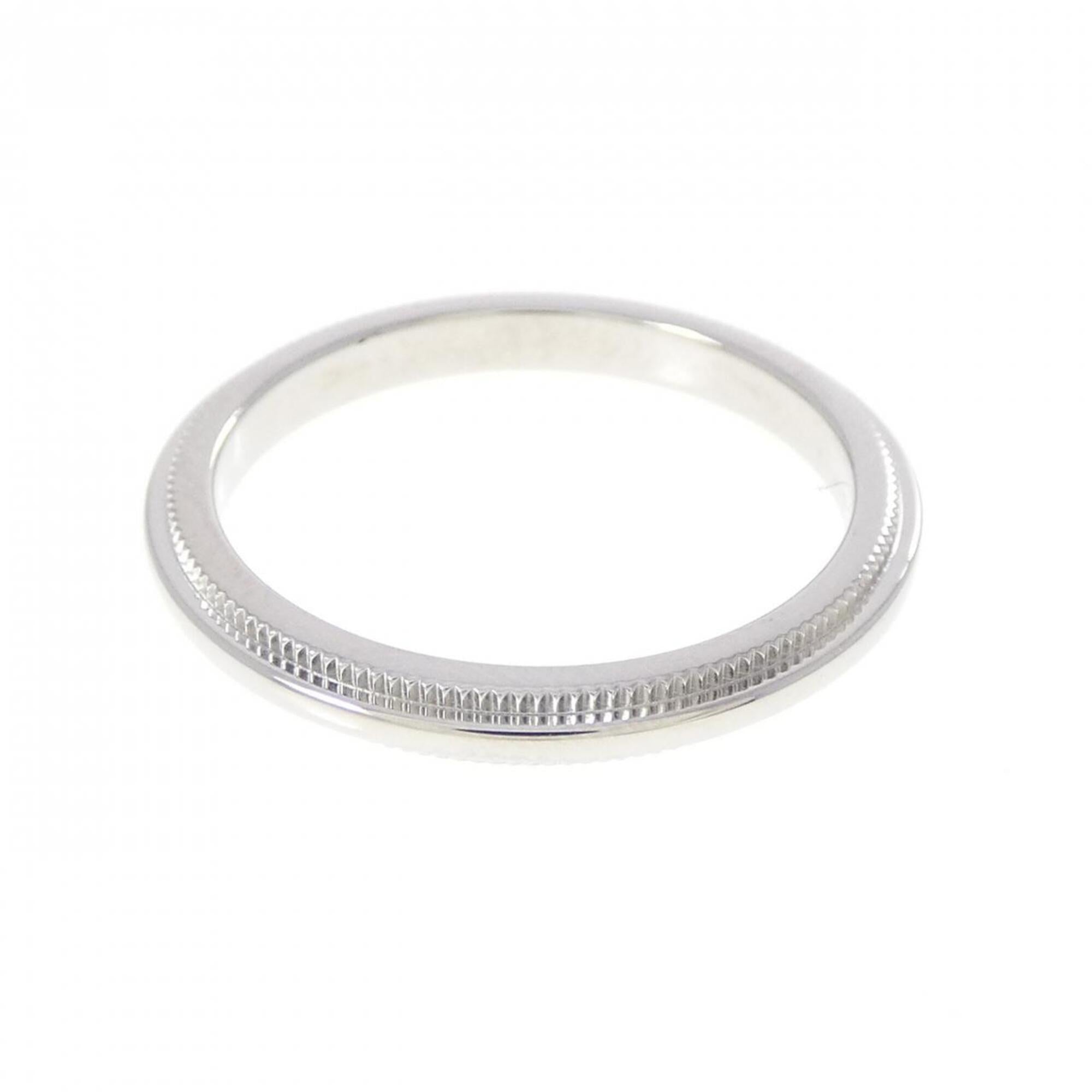 Tiffany Platinum Platinum 950 Band Ring (Pre-Owned)