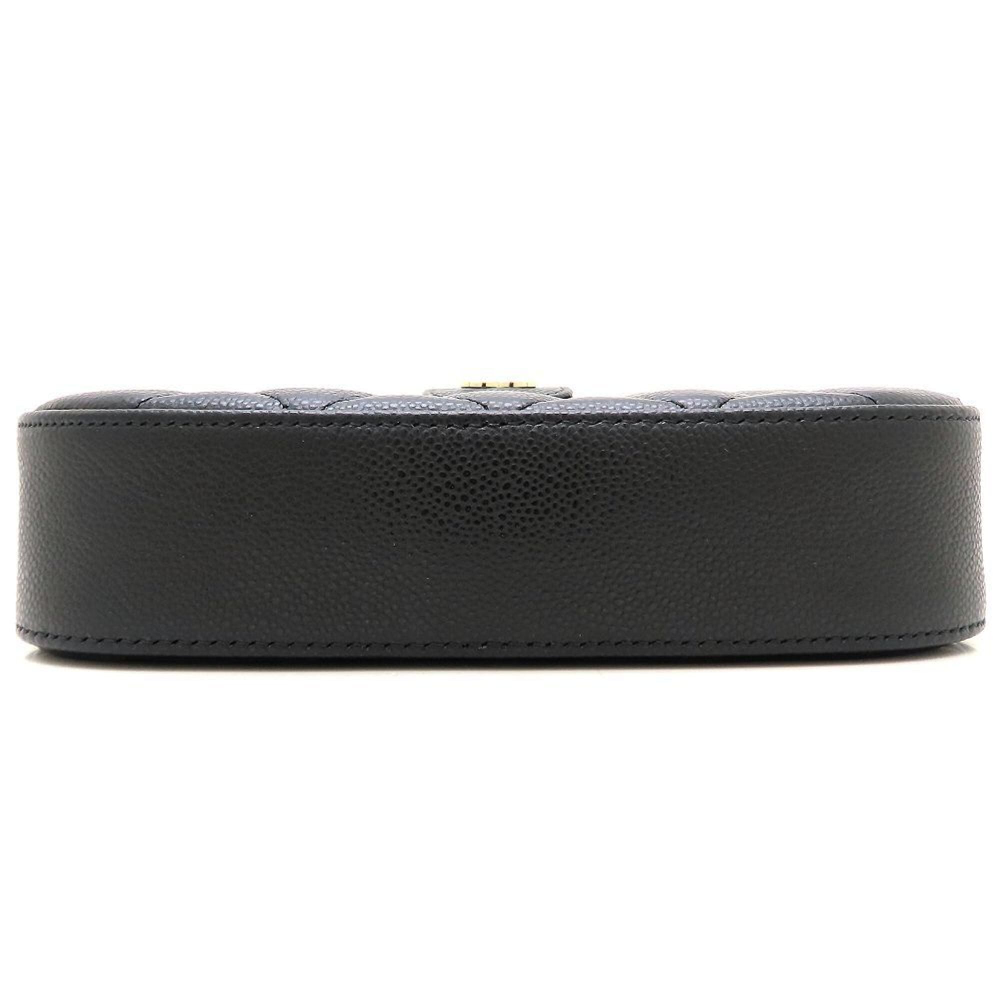 Chanel Black Grained Calfskin Shoulder Bag (Pre-Owned)