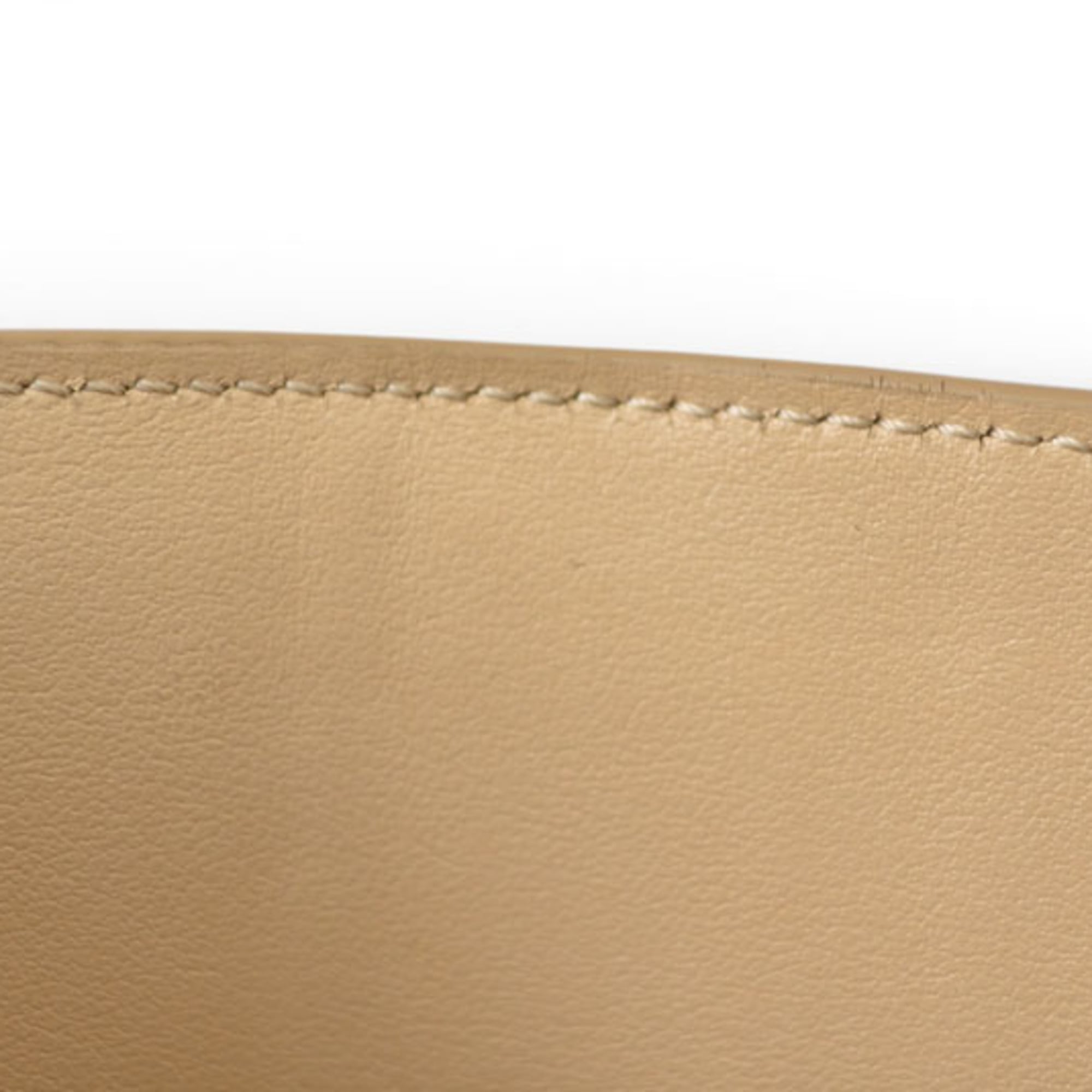 Celine Beige Leather Wallet (Tri-Fold) (Pre-Owned)