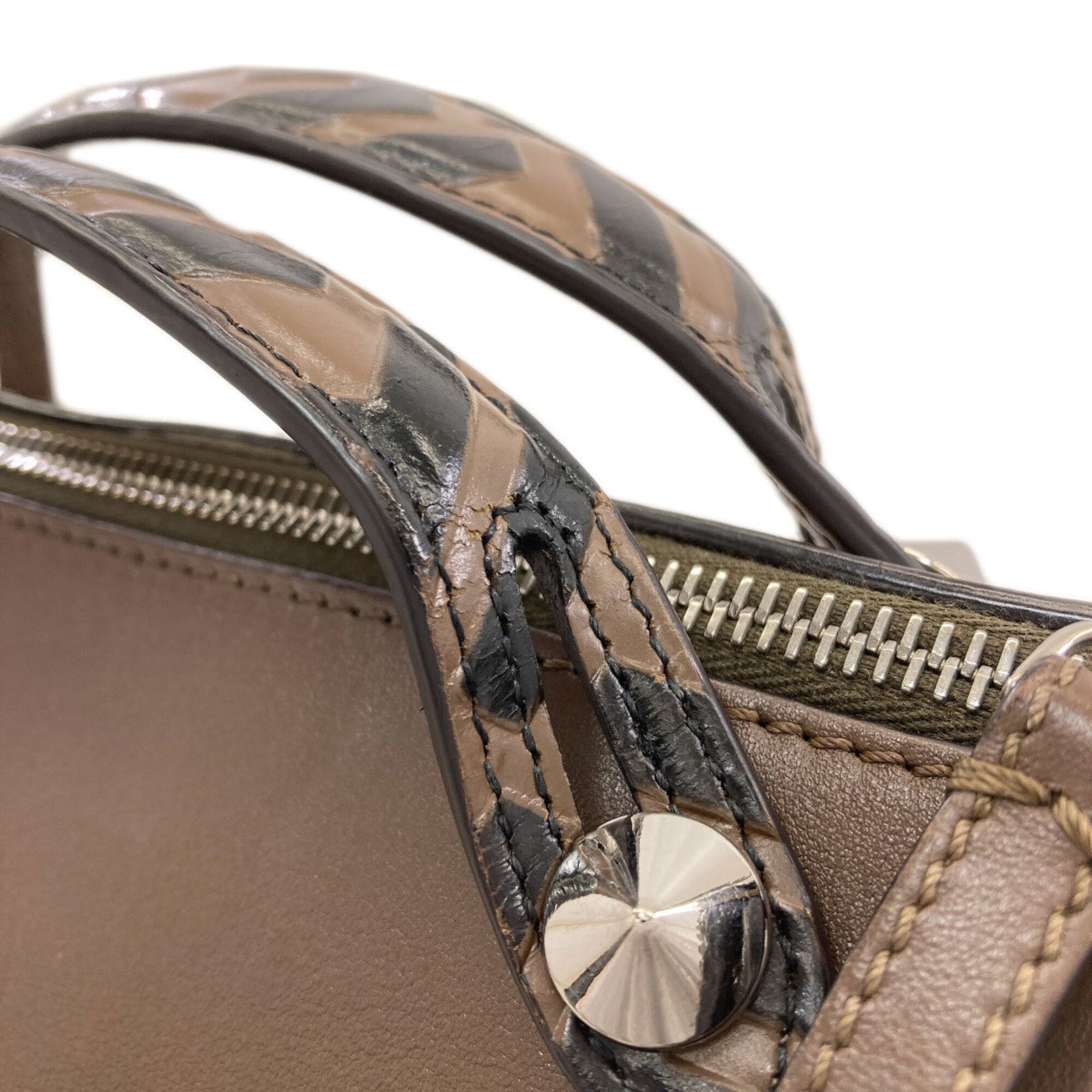 Fendi Brown Leather Handbag (Pre-Owned)
