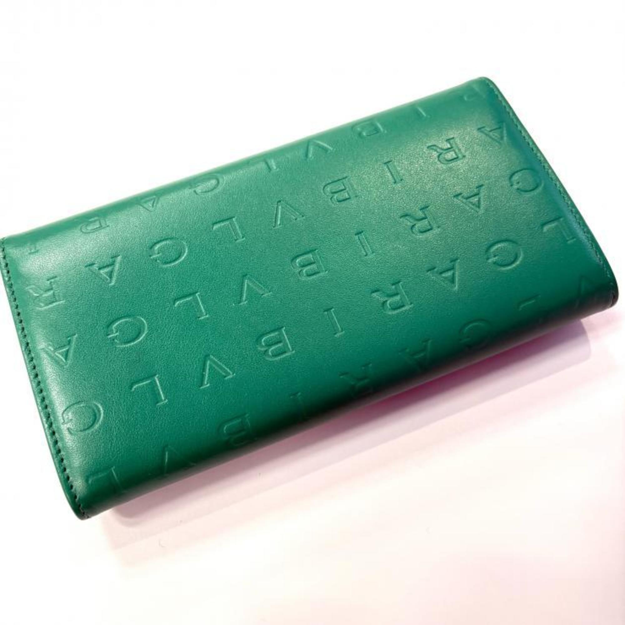 Bvlgari Green Long Wallet (Bi-Fold) (Pre-Owned)