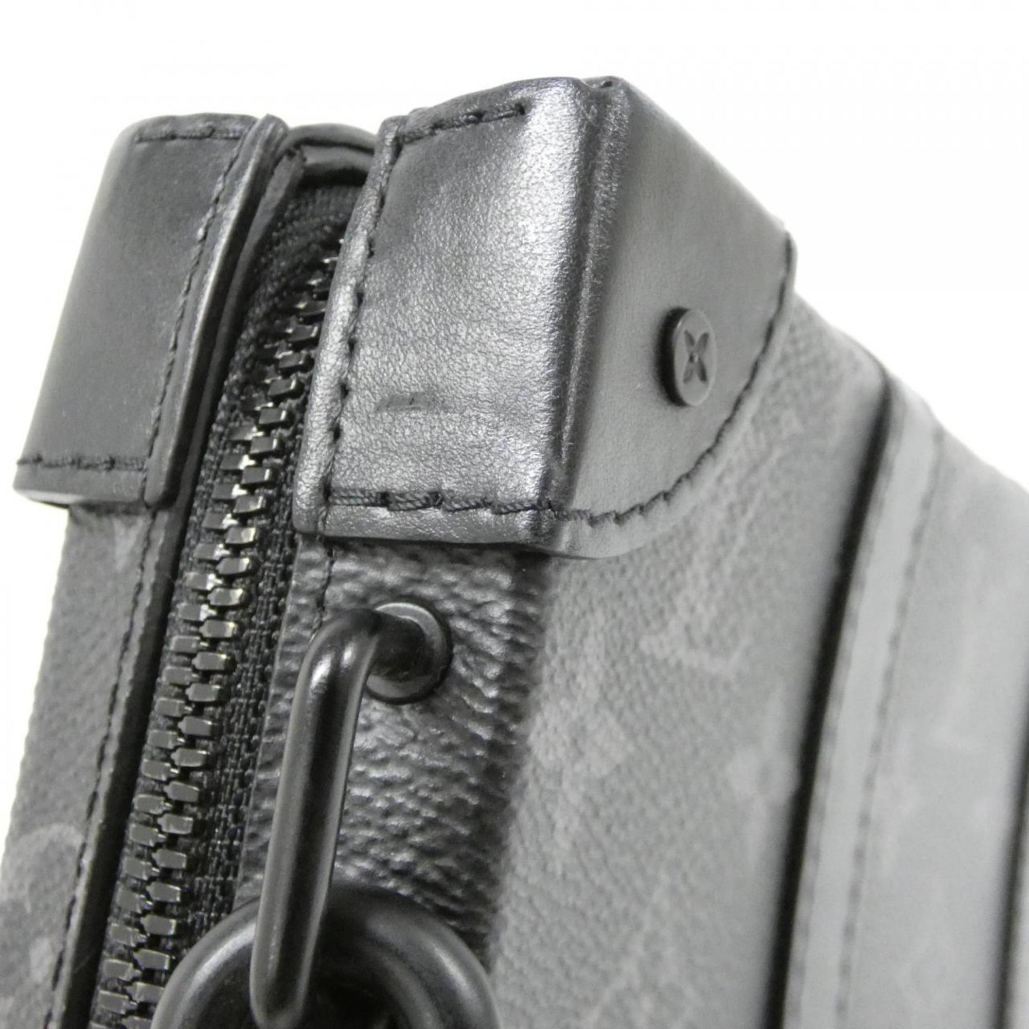 Louis Vuitton Black Coated Canvas Shoulder Bag (Pre-Owned)