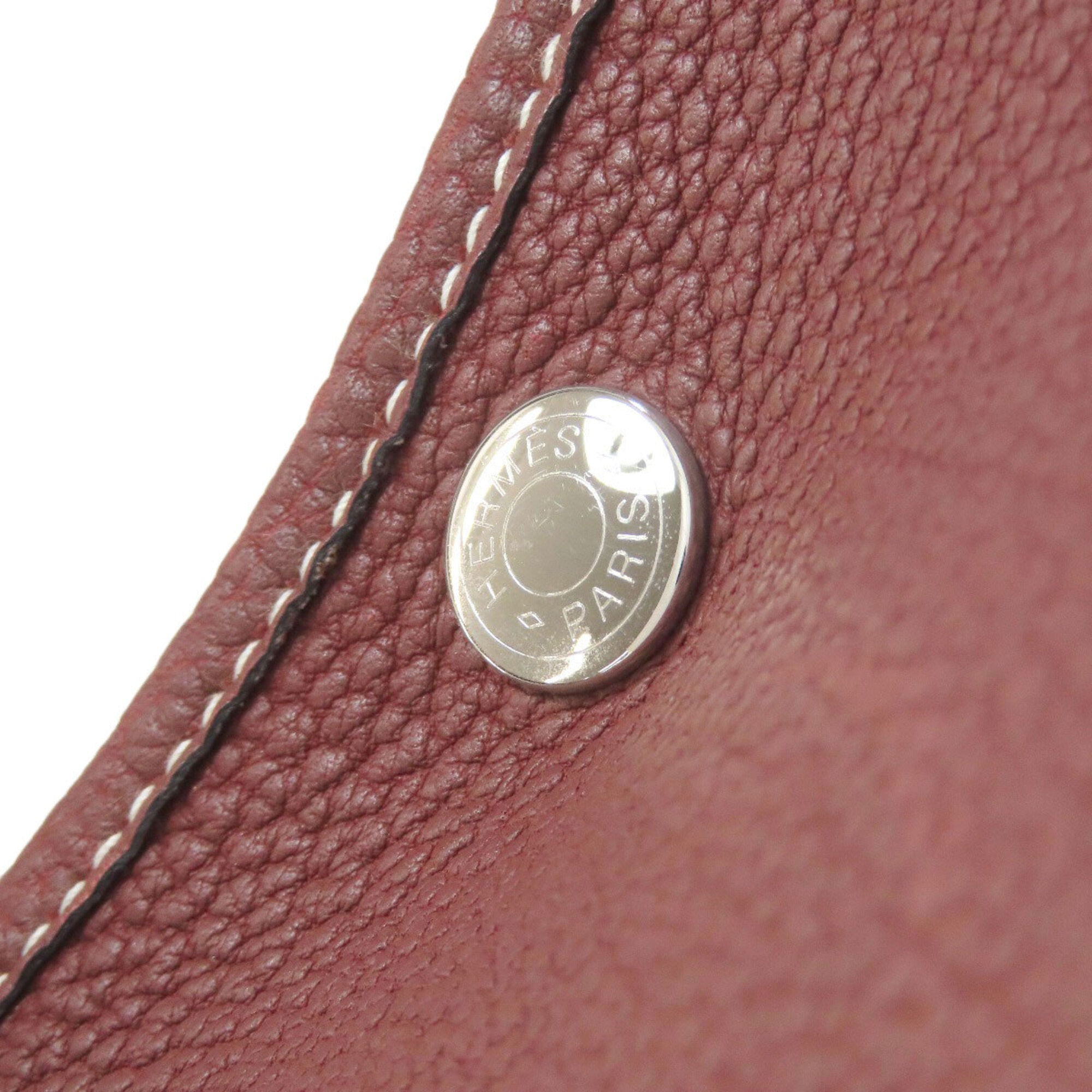 Hermes Red Color Negonda Leather Handbag (Pre-Owned)