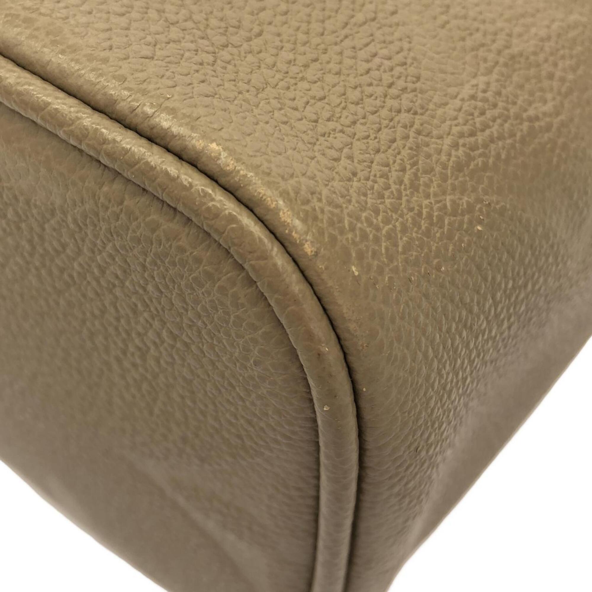 Louis Vuitton Tourterelle Leather Handbag (Pre-Owned)