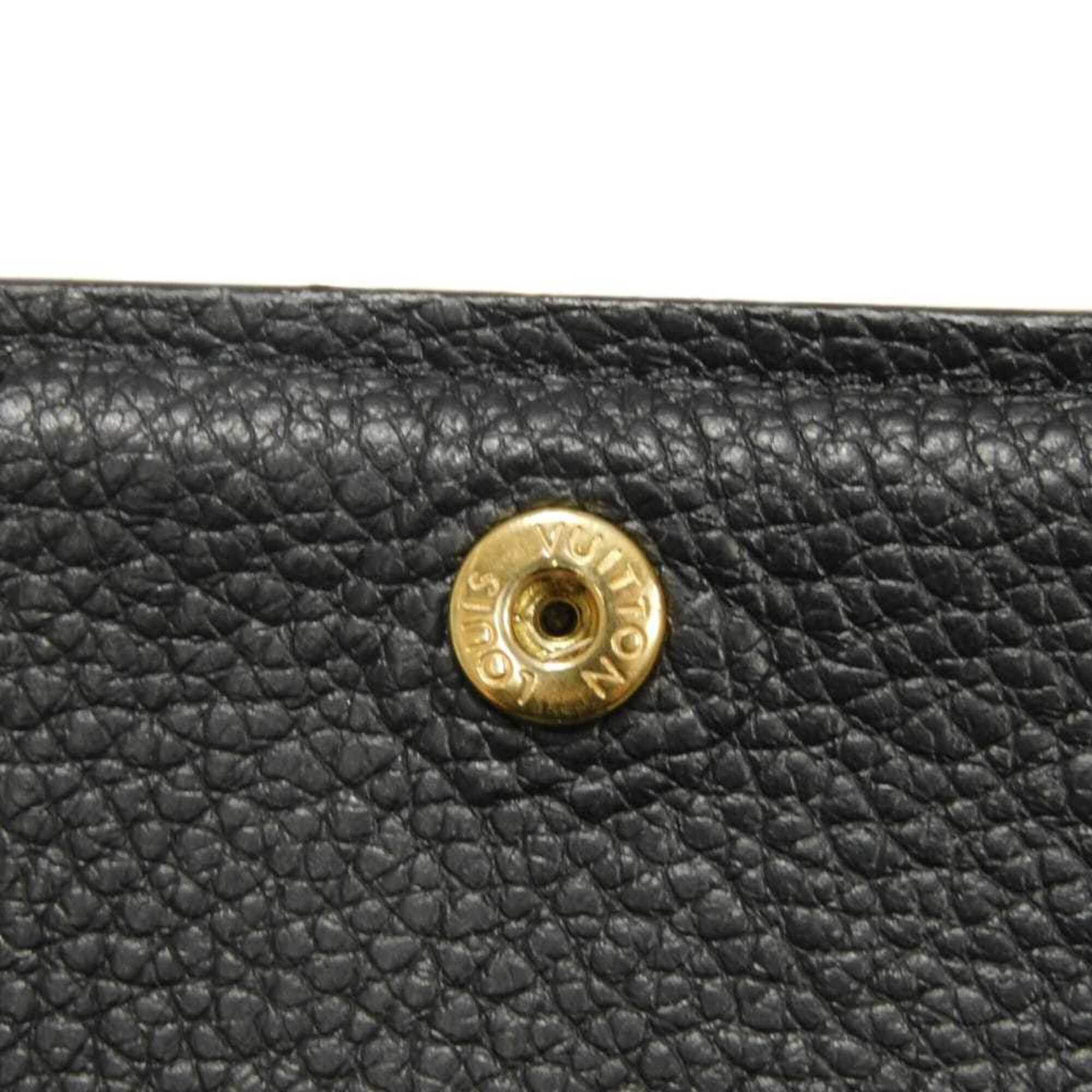 Louis Vuitton Black Galle Monogram Noir Monogram Empreinte Wallet (Bi-Fold) (Pre-Owned)