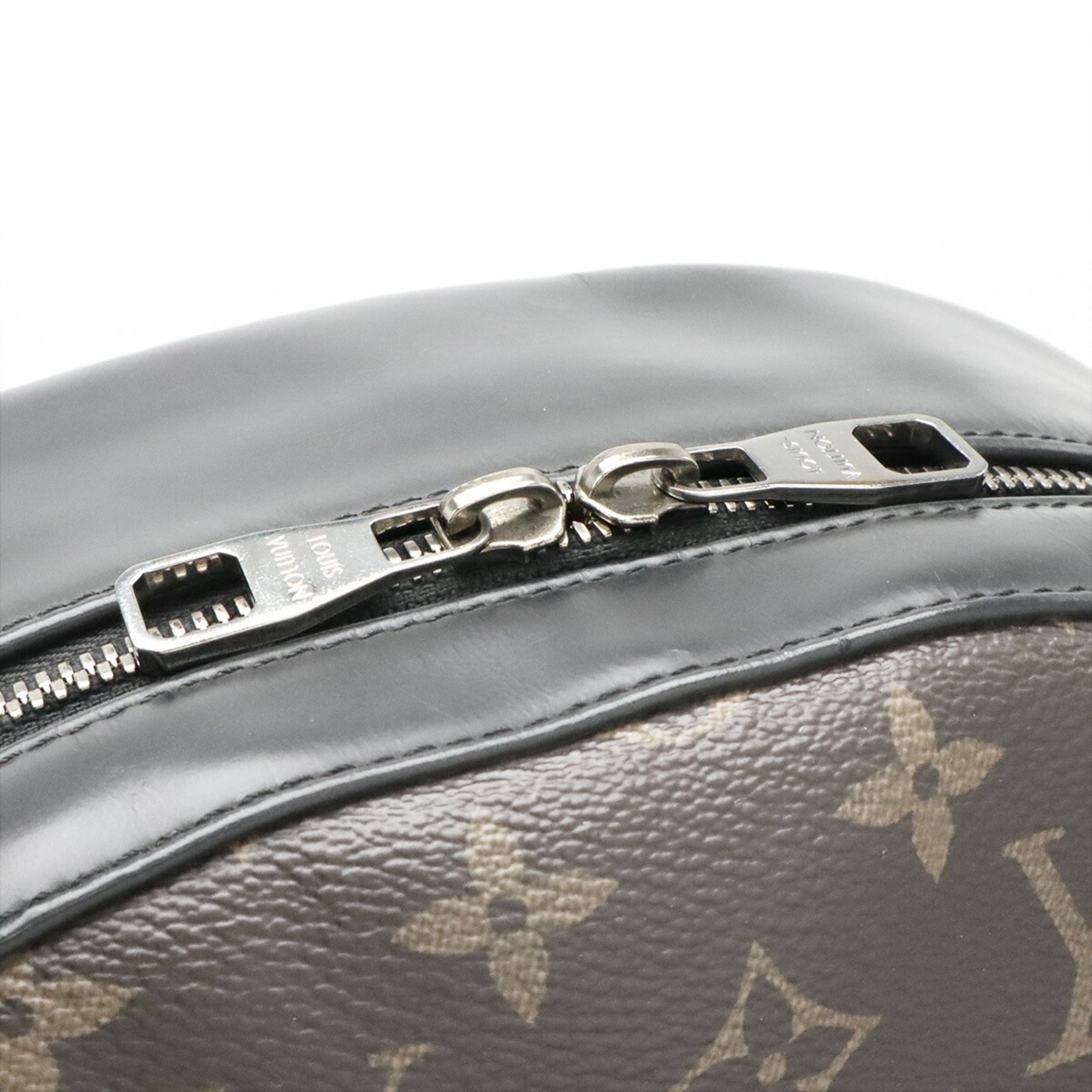 Louis Vuitton 2004 Spring Summer Collection Black Brown Monogram Canvas Backpack Shoulder Bag (Pre-Owned)