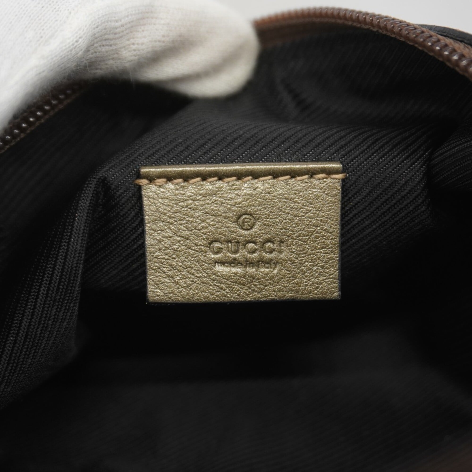Gucci Brown Canvas Pouch (Pre-Owned)