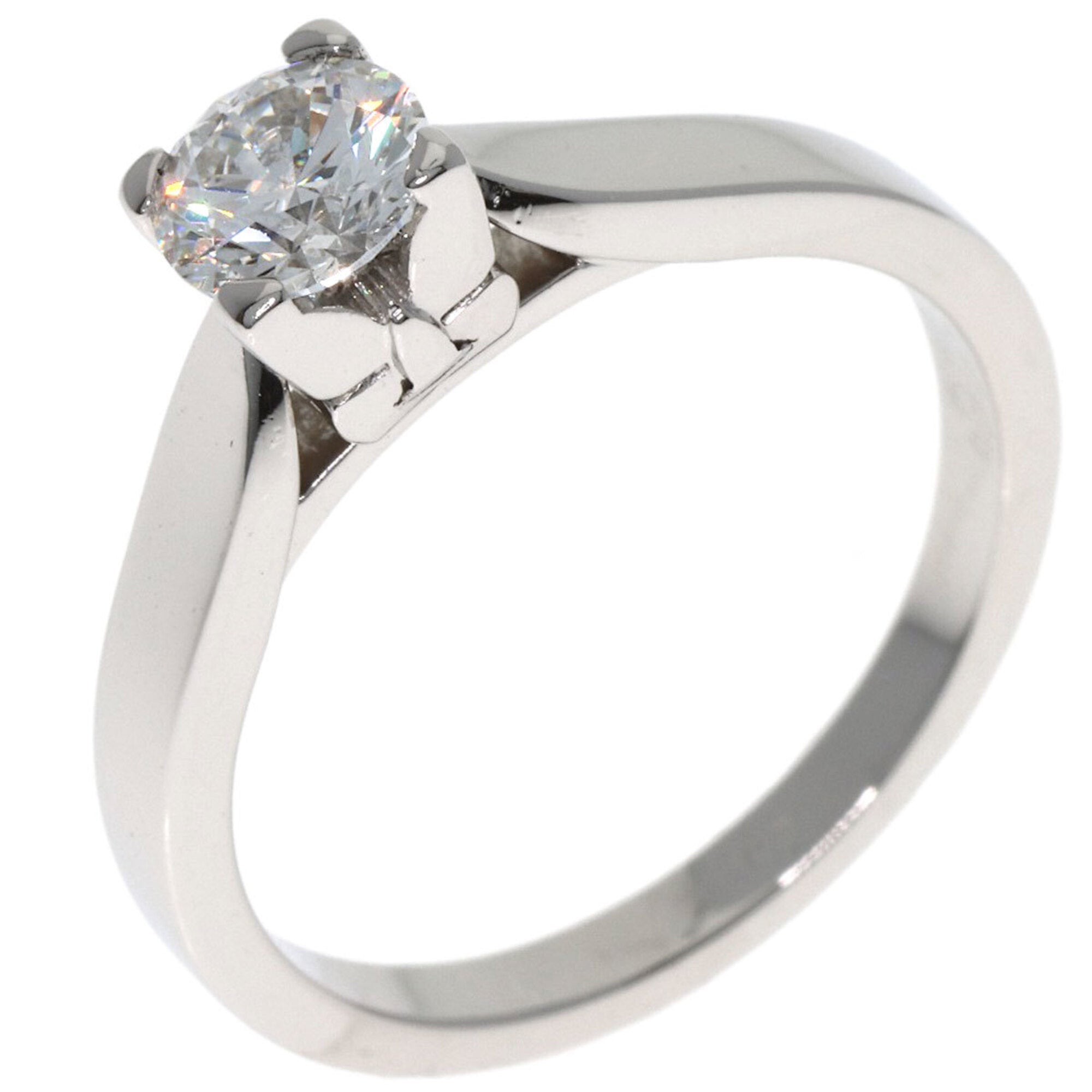 Van Cleef & Arpels Platinum Platinum 950 Band Ring (Pre-Owned)