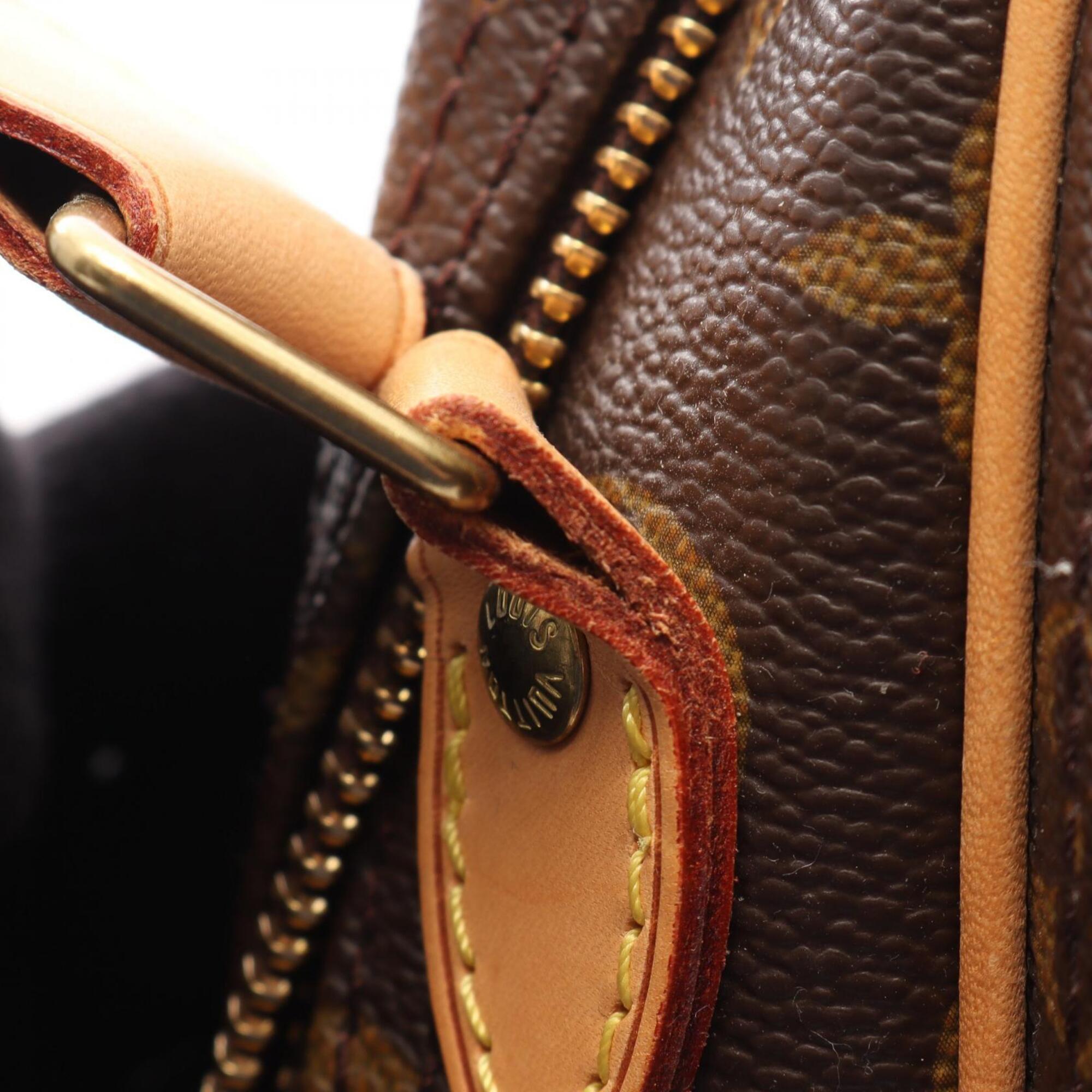 Louis Vuitton Brown Monogram Coated Canvas Leather Shoulder Bag (Pre-Owned)