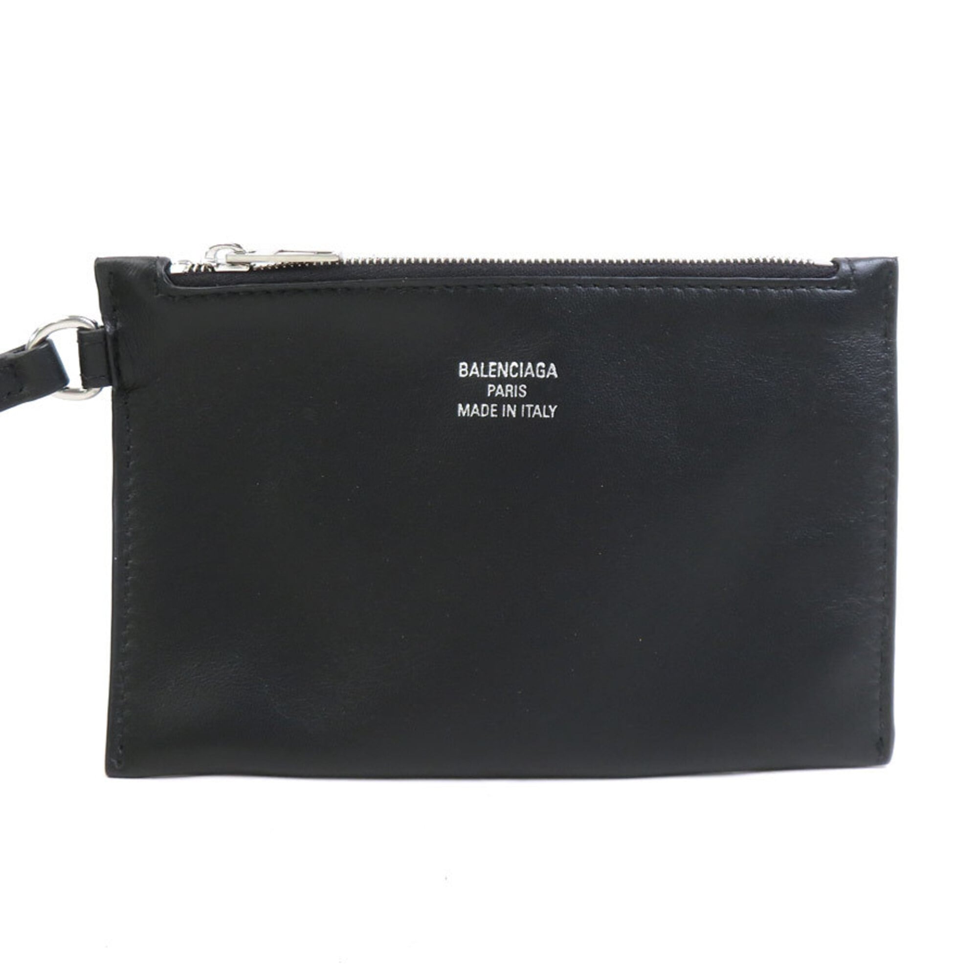 Balenciaga Black Leather Mesh Handbag Tote Bag (Pre-Owned)