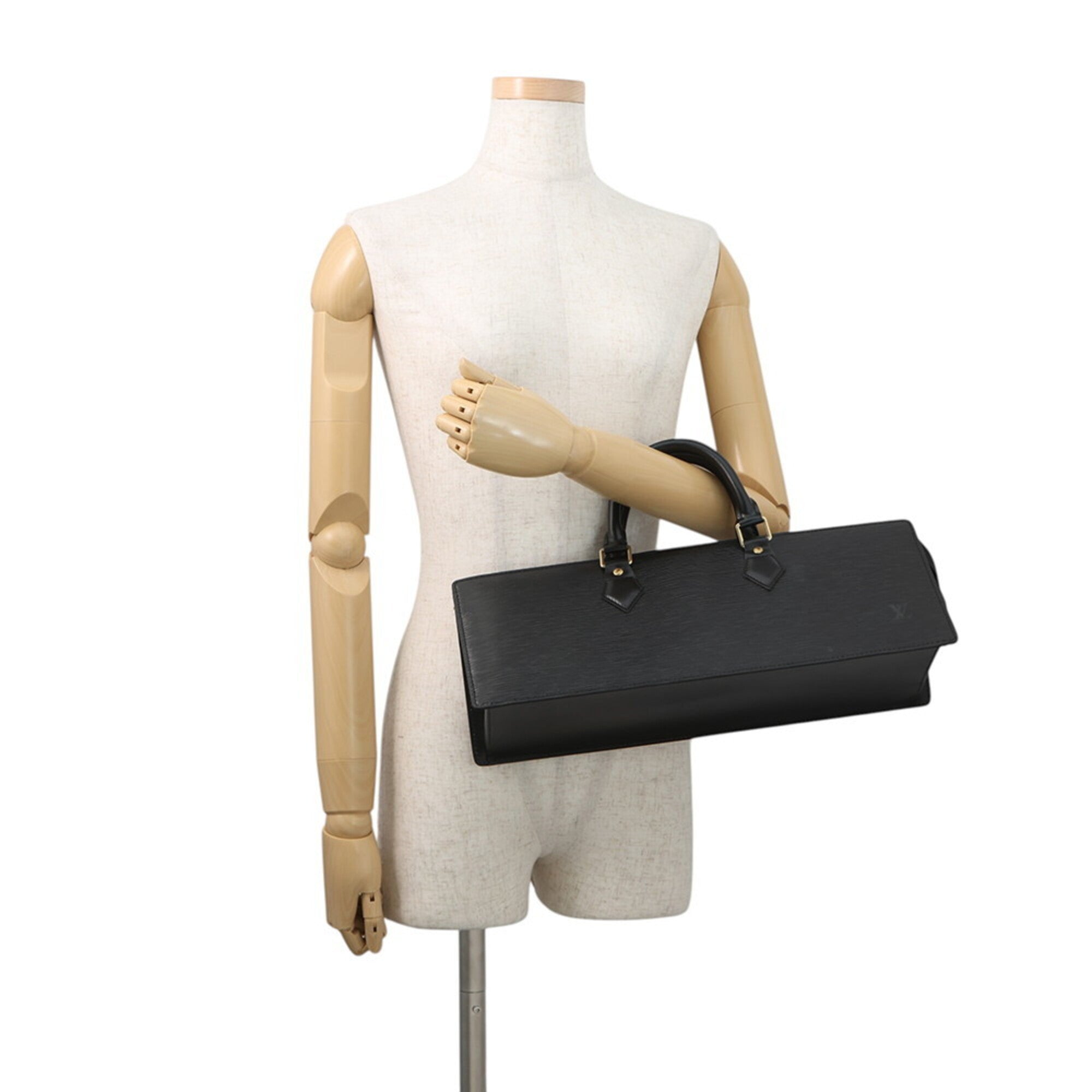 Louis Vuitton Black Noir Epi Leather Handbag (Pre-Owned)