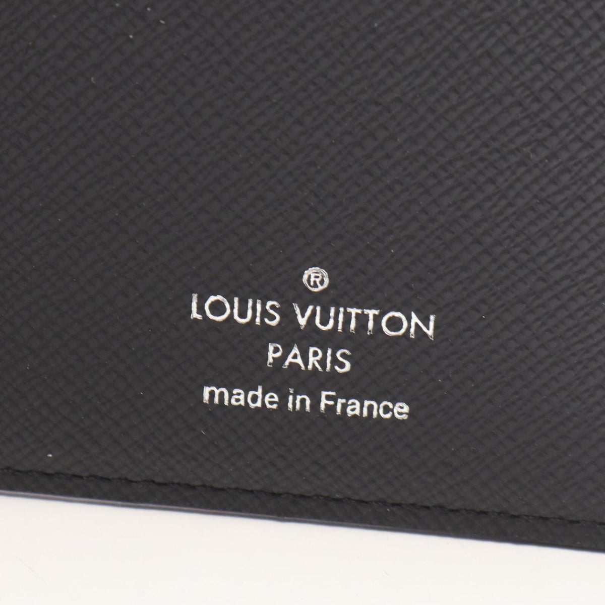 Louis Vuitton Black Leather Long Wallet (Bi-Fold) (Pre-Owned)