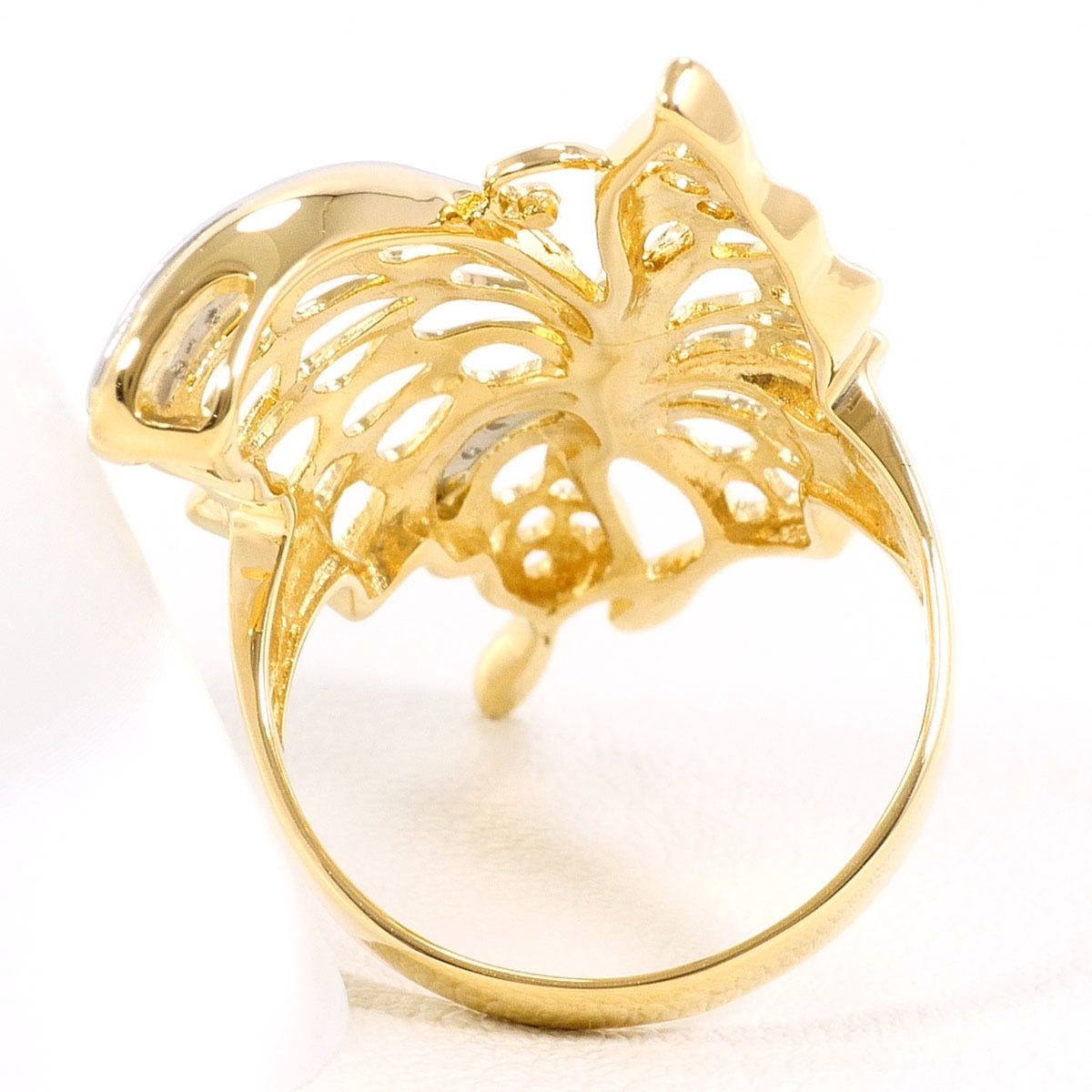 Unbranded Platinum Yellow Gold Yellow Gold (18K) Platinum 900 Band Ring (Pre-Owned)