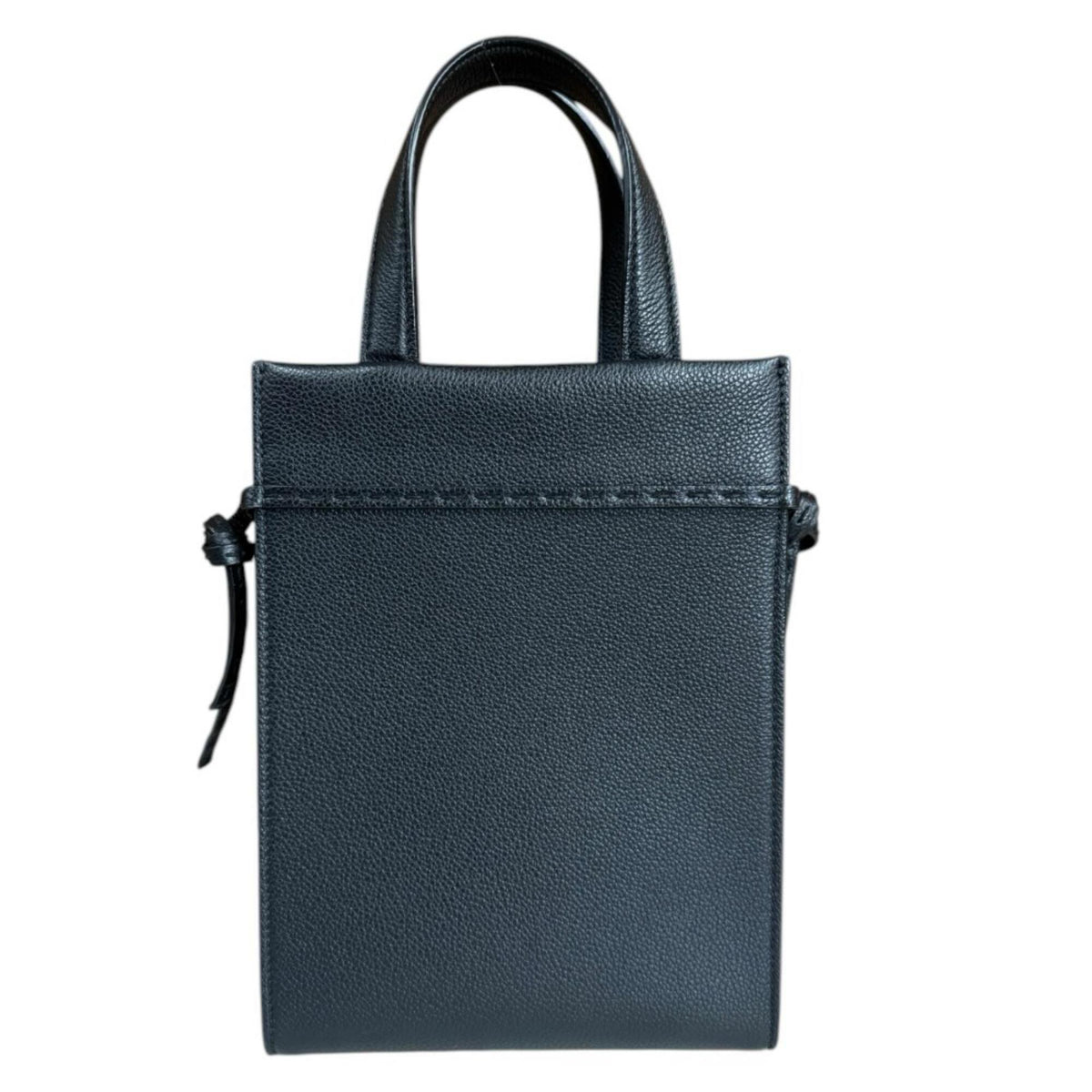 Fendi Black Leather Handbag Shoulder Bag (Pre-Owned)