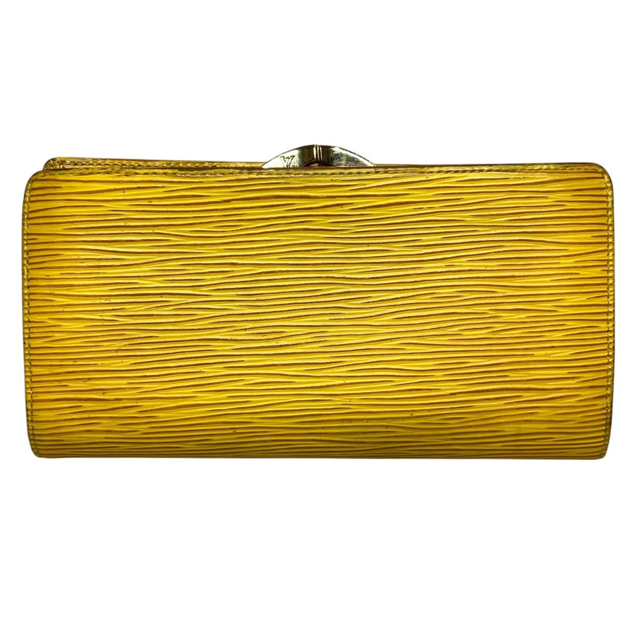 Louis Vuitton Epi Jaune Leather Long Wallet (Bi-Fold) (Pre-Owned)