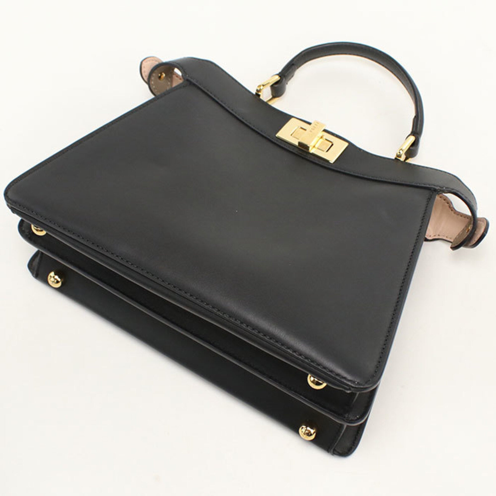 Fendi Black Leather Handbag (Pre-Owned)
