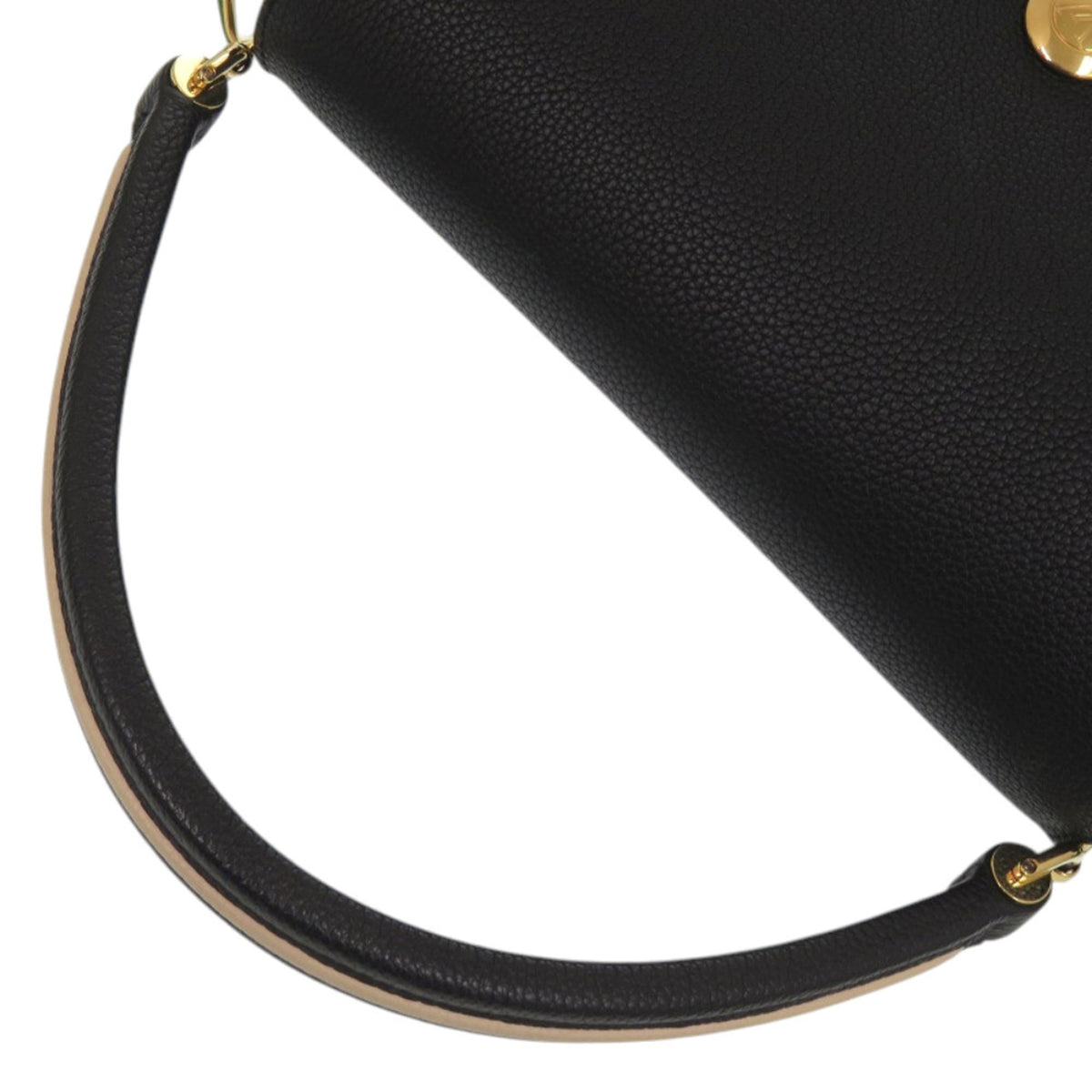 Louis Vuitton Brown Noir Leather Monogram Handbag Shoulder Bag (Pre-Owned)
