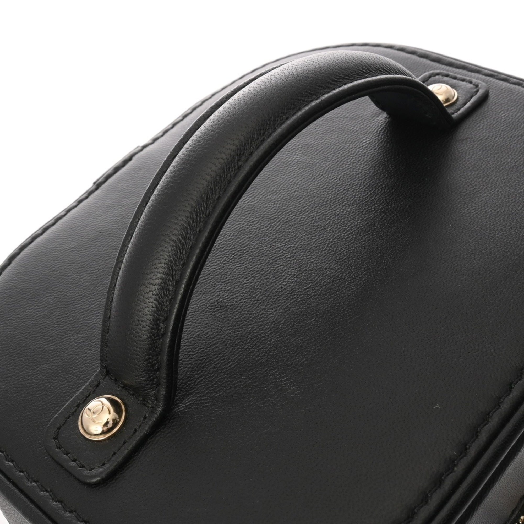 Chanel Black Leather Vanity Bag (Pre-Owned)