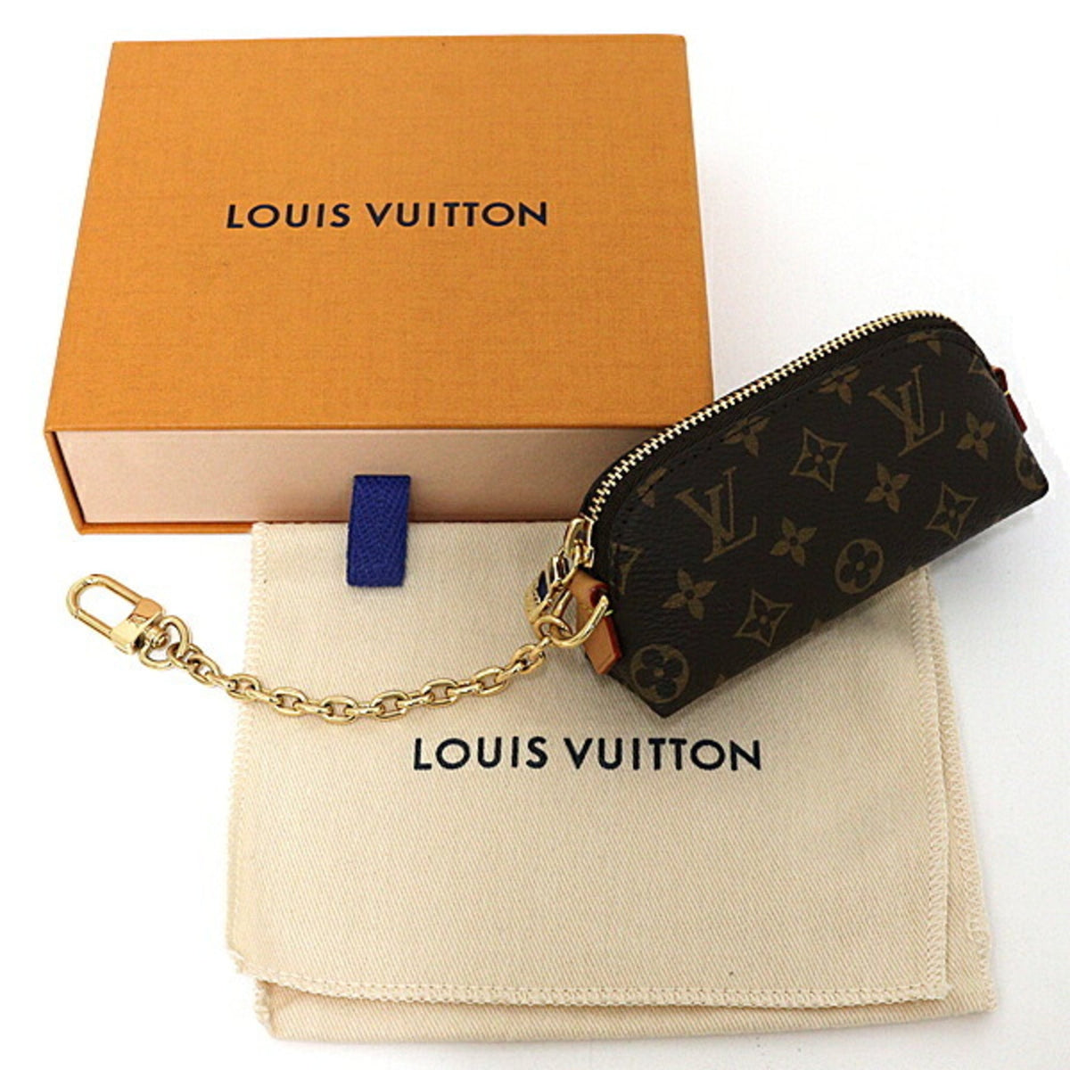 Louis Vuitton Monogram Brown Monogram Canvas Leather Pochette Pouch (Pre-Owned)